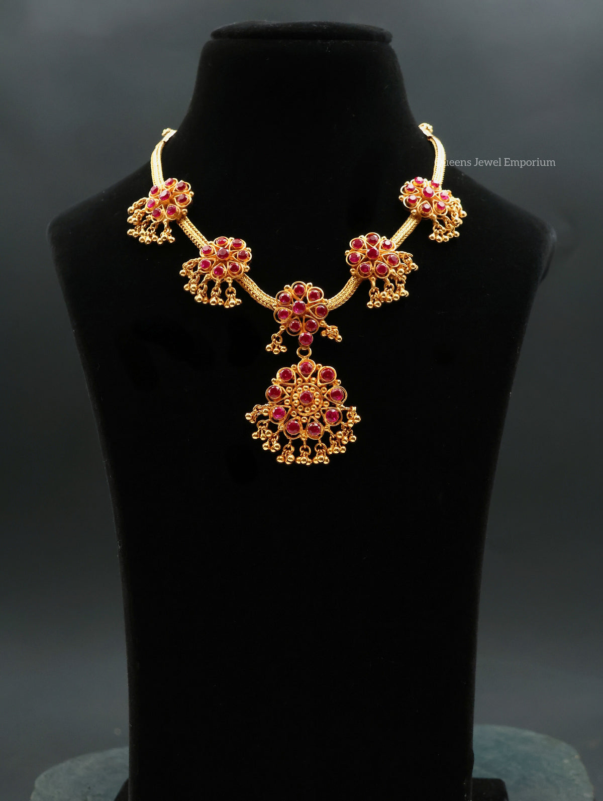 Charulatha Necklace - Balaji Pink