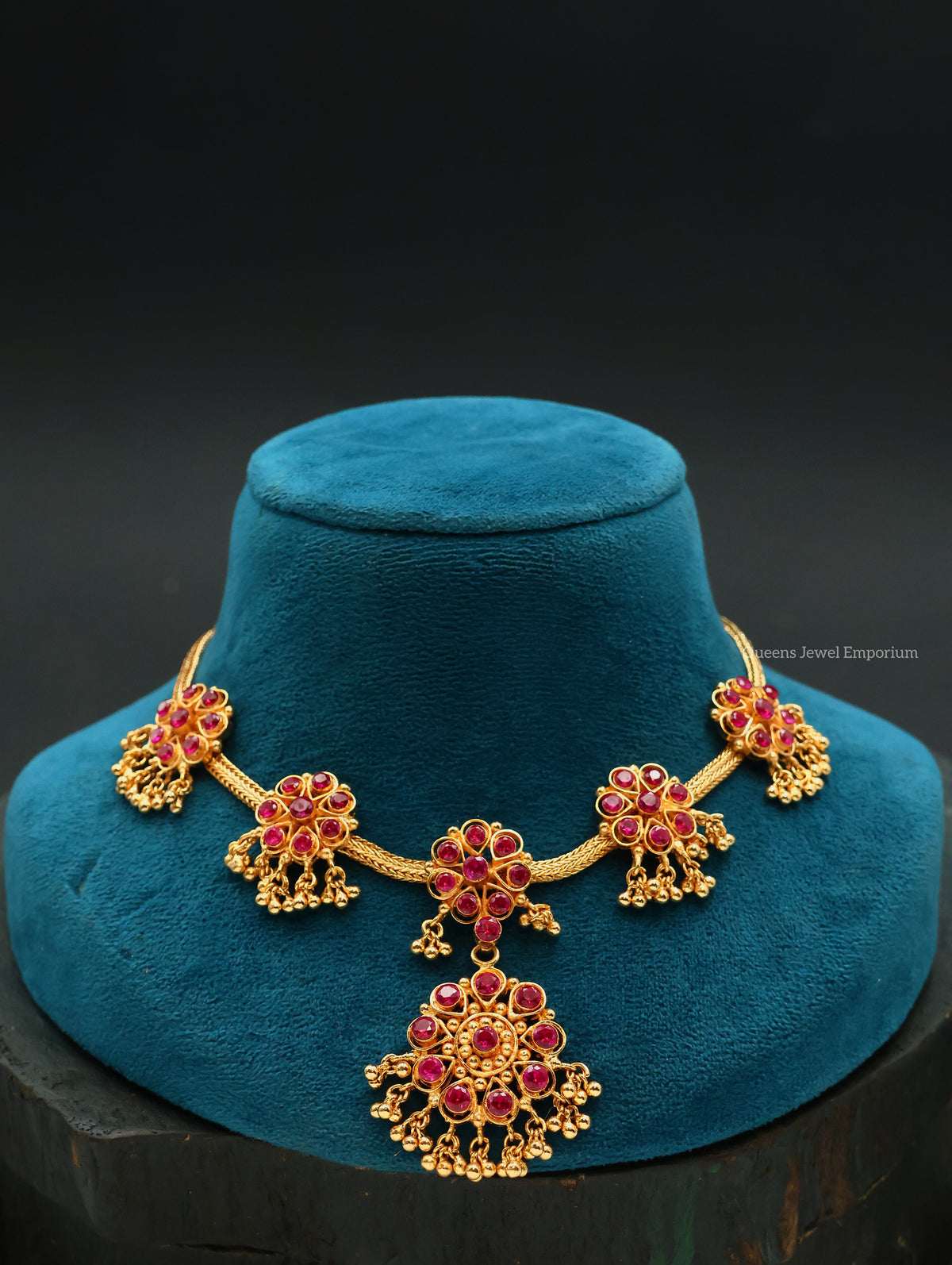 Charulatha Necklace - Balaji Pink