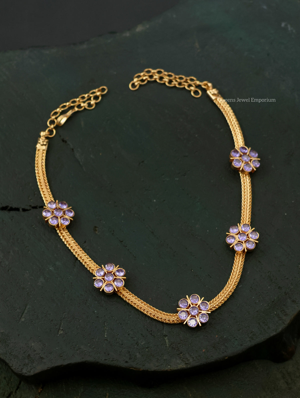 Bhuvana Necklace - Purple