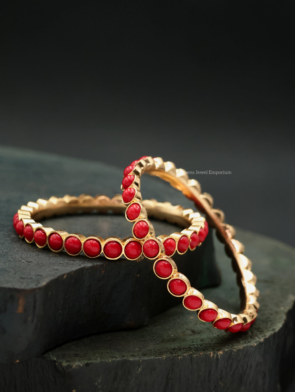 Savithri Bangles - Coral
