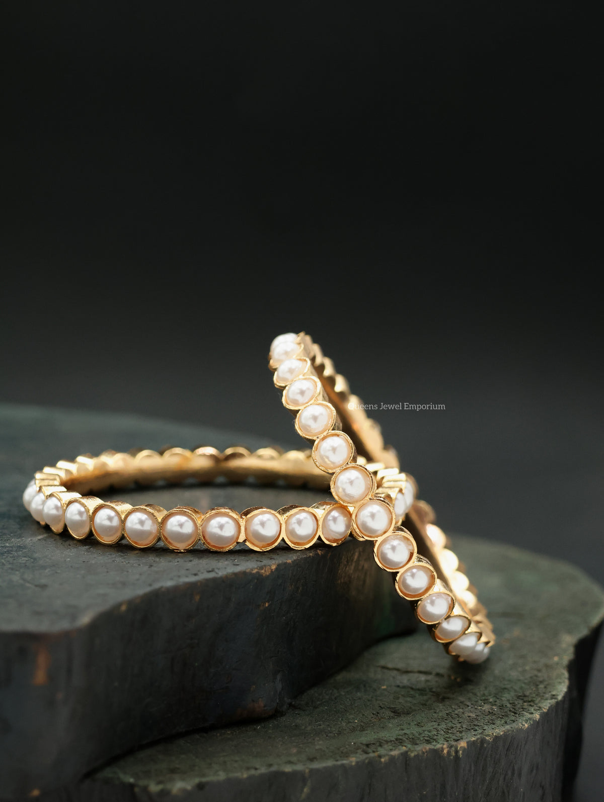 Savithri Bangles - Pearl