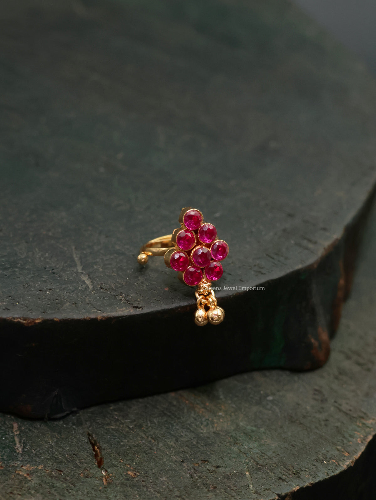 Ananya Finger Ring - Balaji Pink