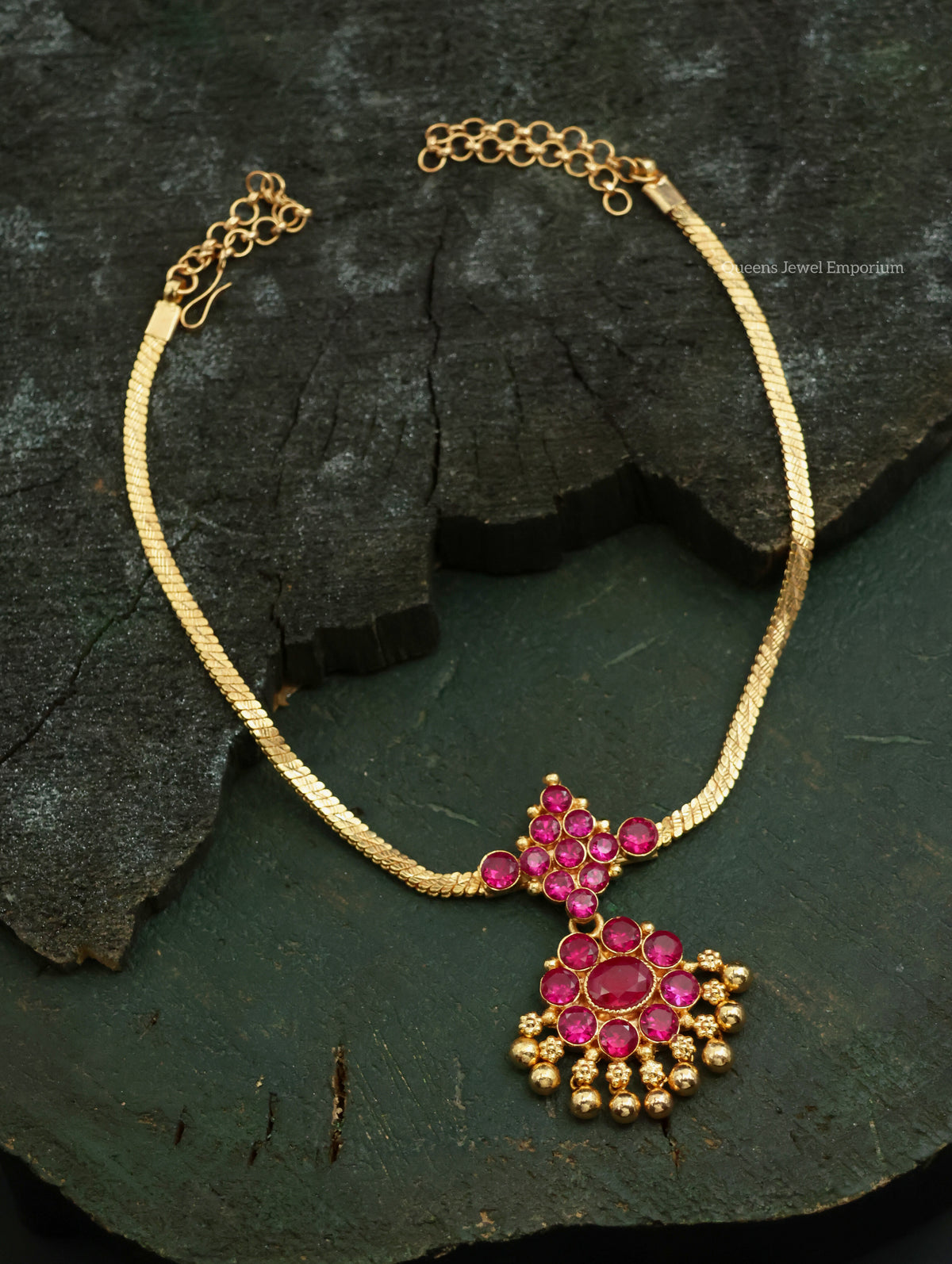 Nivetha Necklace - Balaji Pink