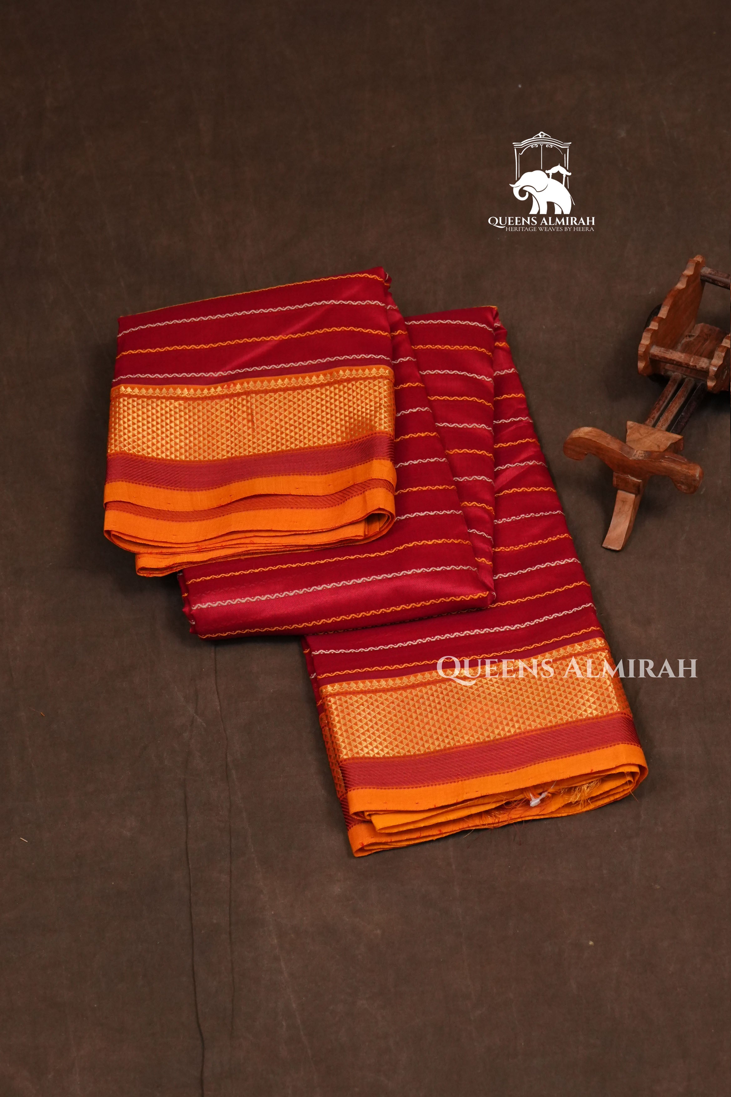 Maroon Budget Silk Cotton Saree