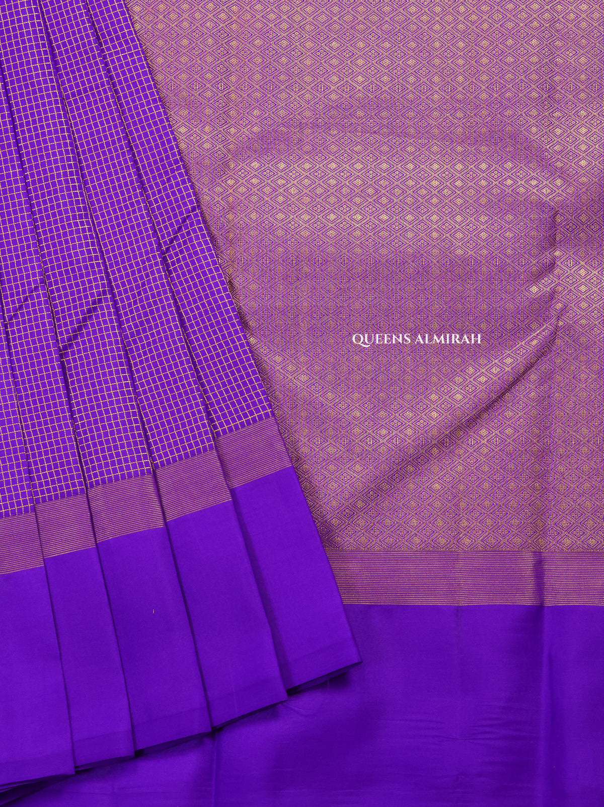 Violet Pure Kanchivaram Silk Saree