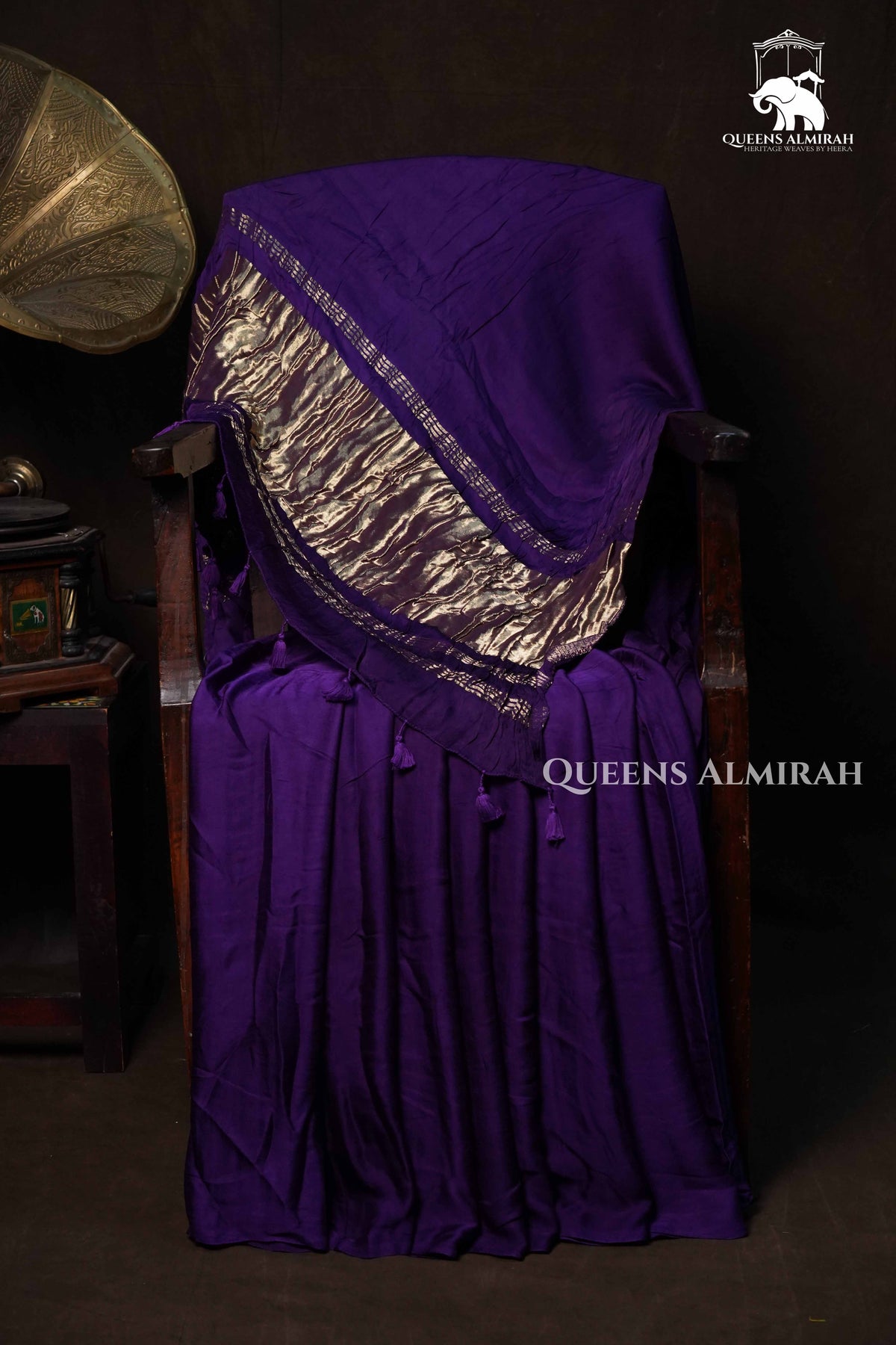 Purple  Modal Silk Saree