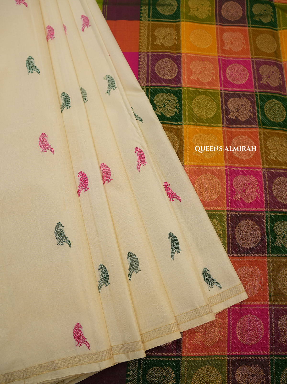 Venpattu Pazhum Pazhamum Pure Kanchivaram Silk Saree