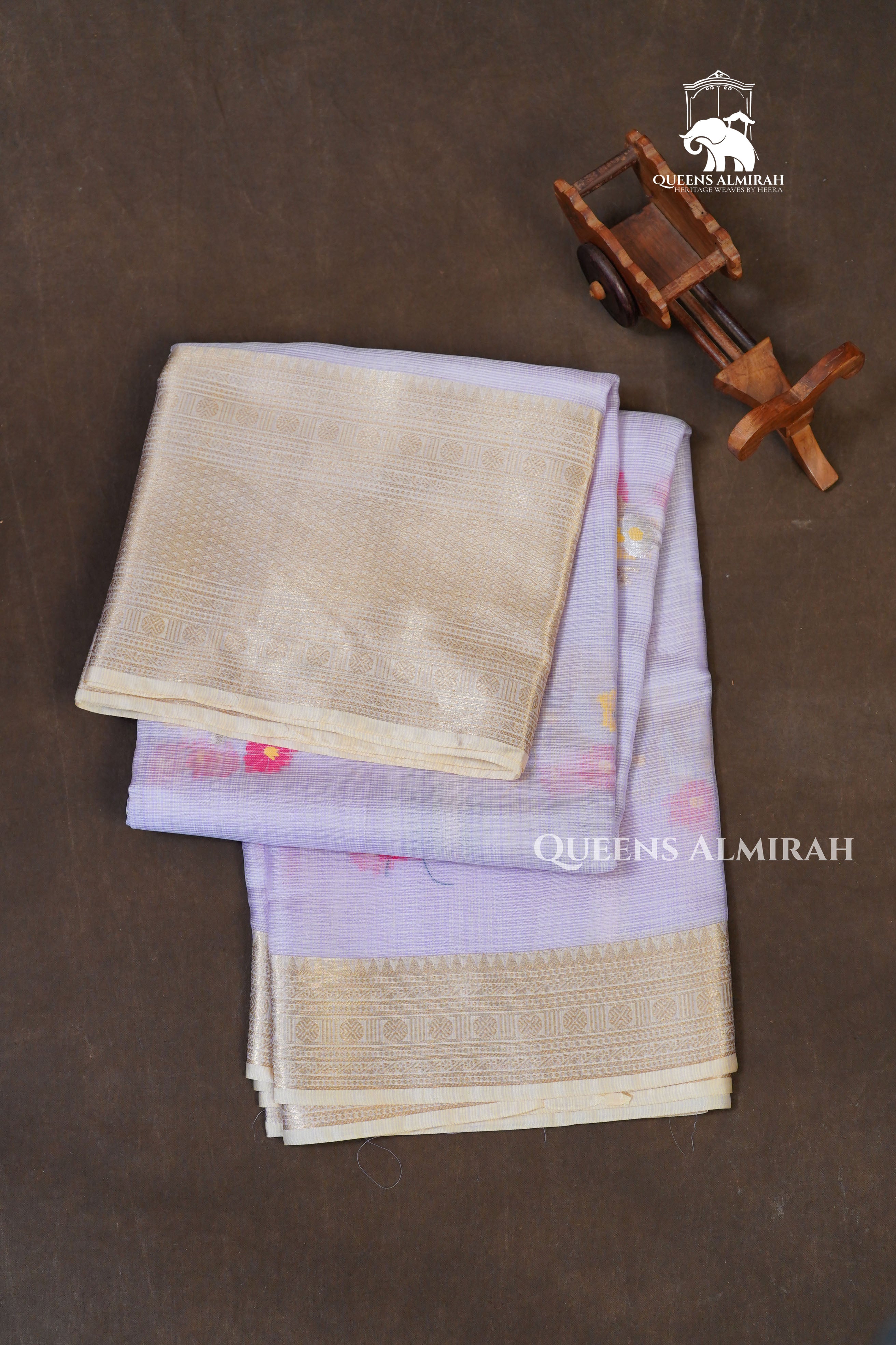 Pastel Lavender Pure Kota Silk Saree