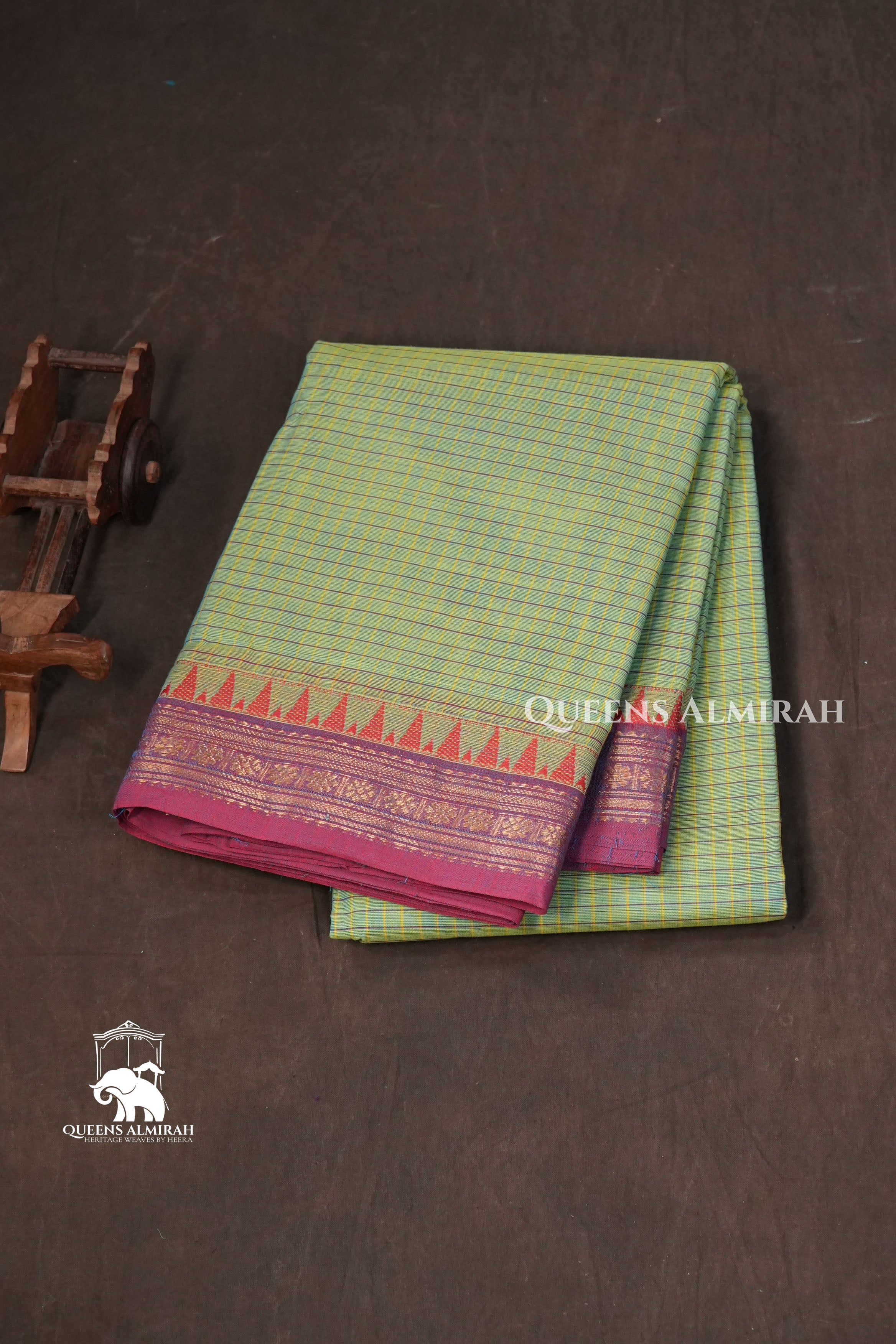 Green Kanchi Cotton Saree