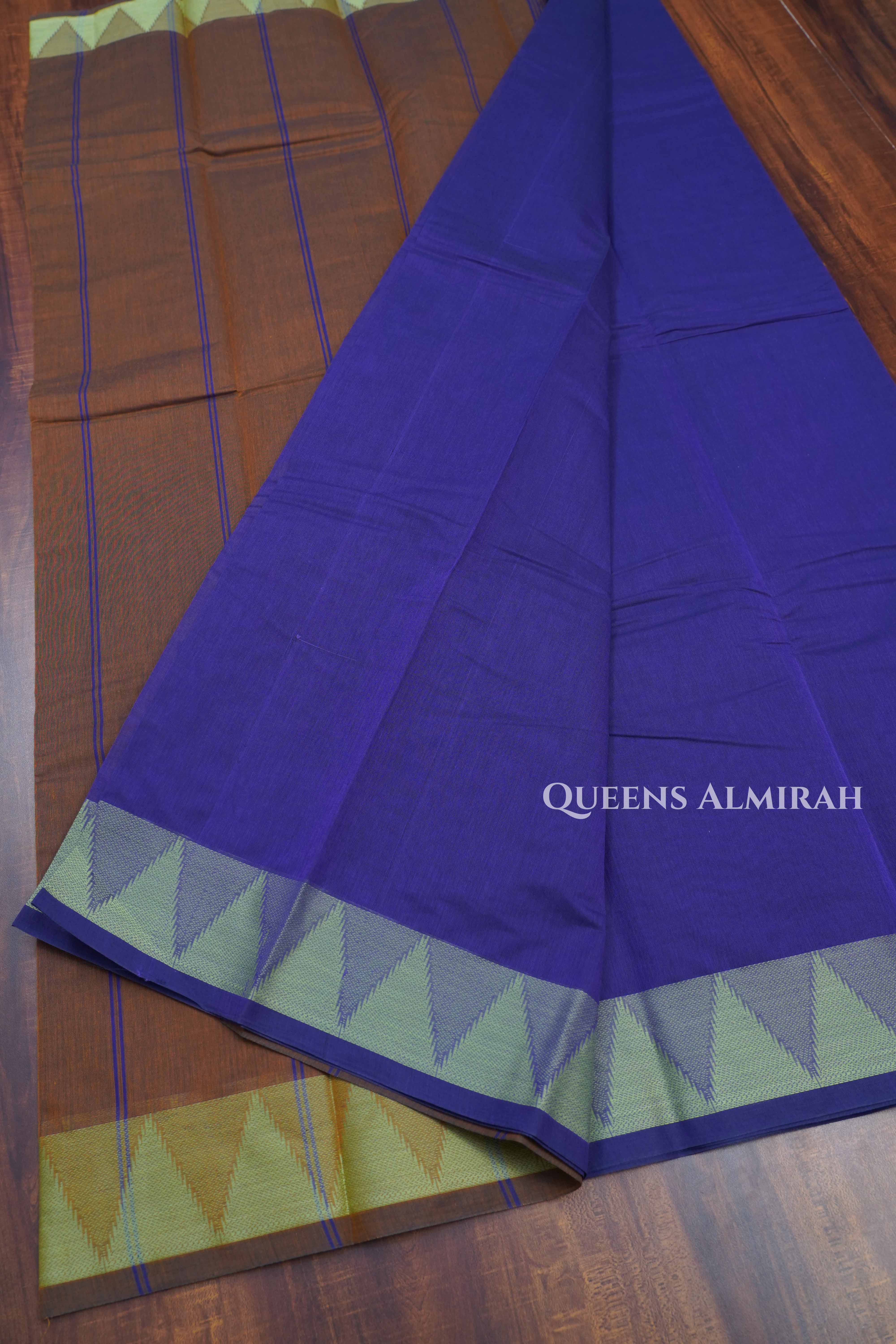 Purple Chettinad Cotton Saree