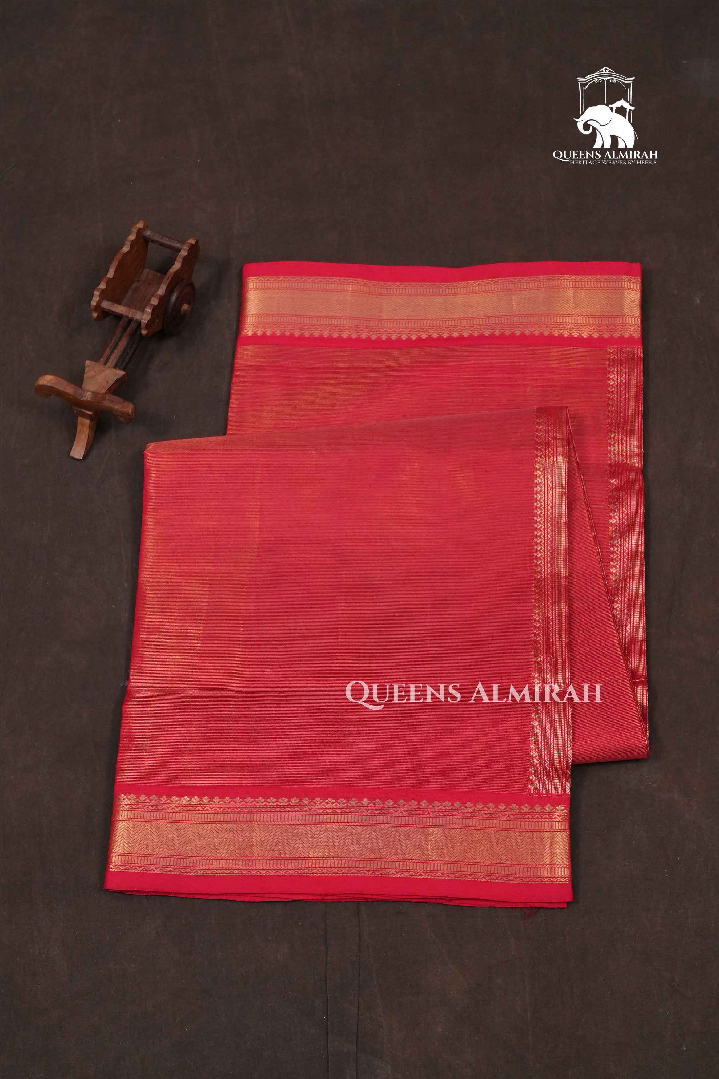 Red Chettinad Silk Cotton Saree