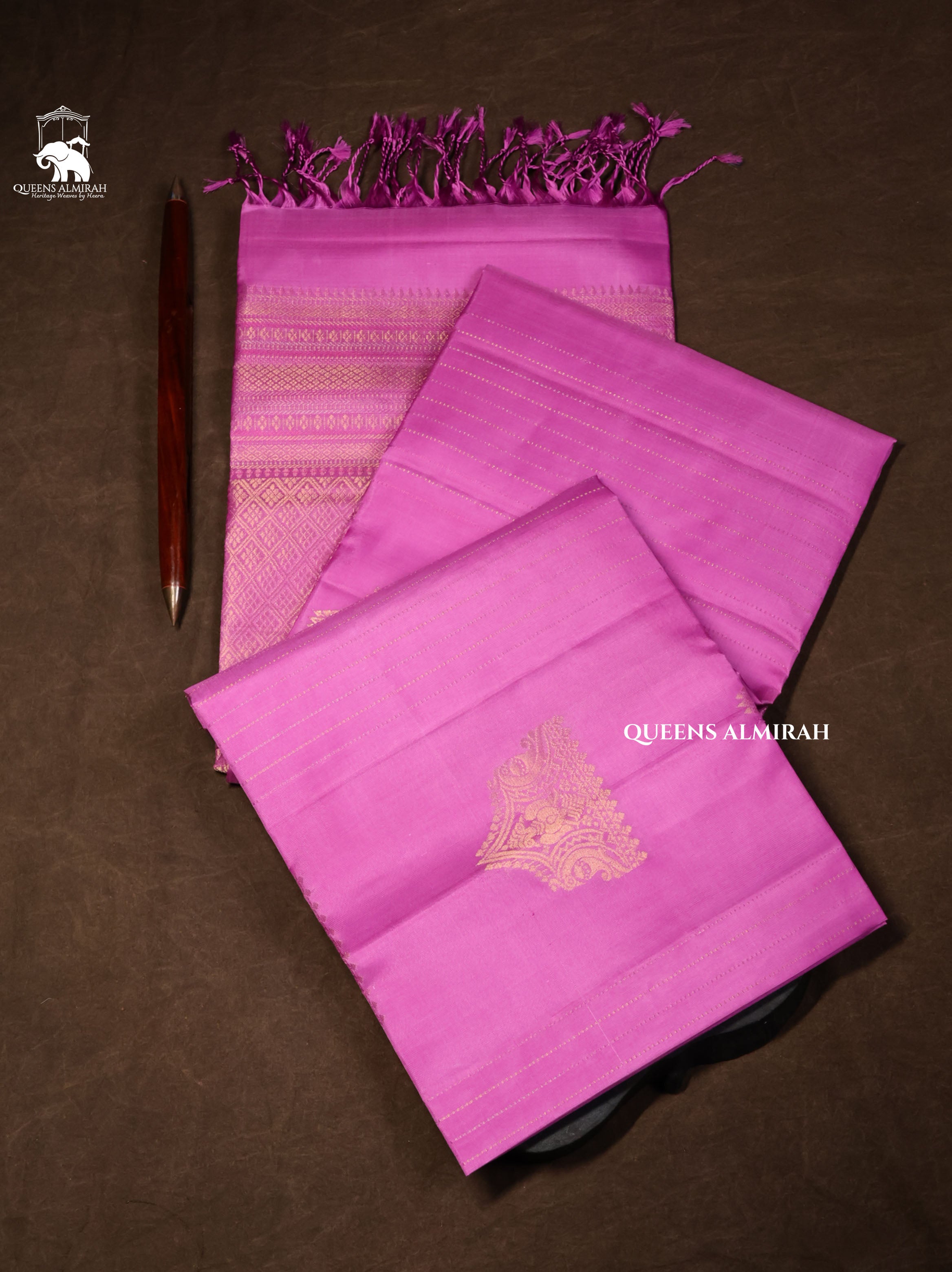 Pink Pure Soft Silk Saree
