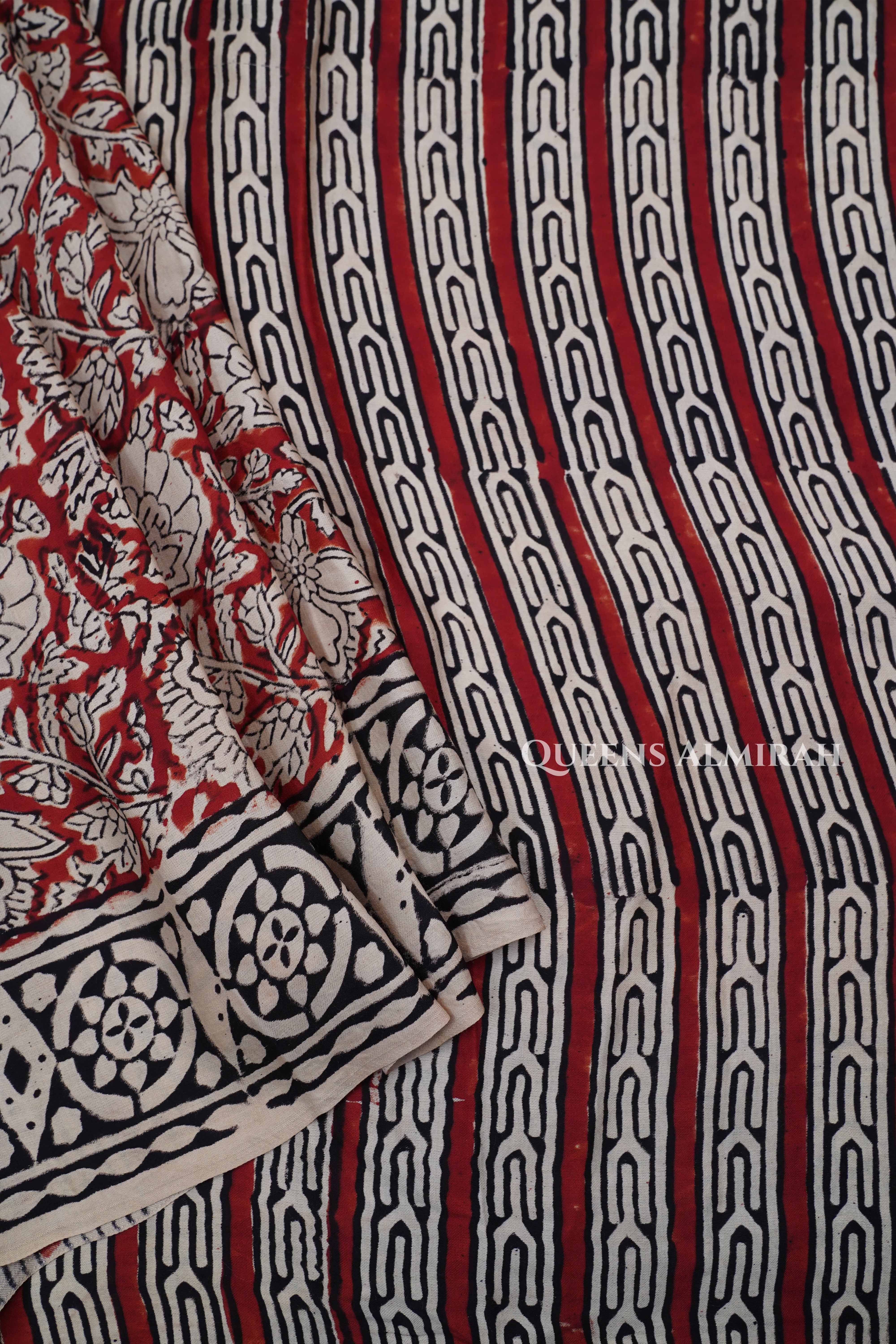 Maroon Modal Silk Saree