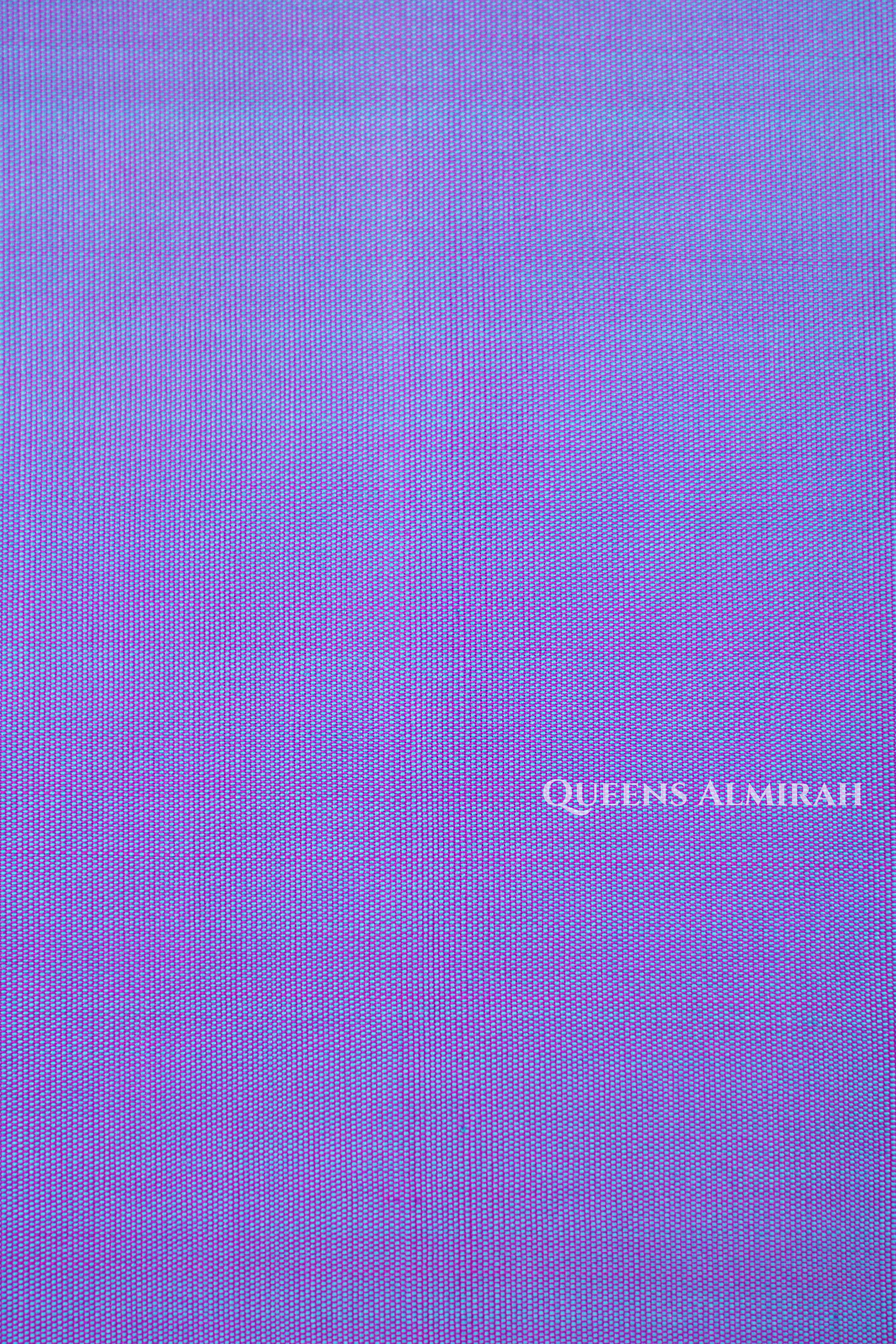 Duale Shade Of Blue Pure Kanchivaram Silk Saree