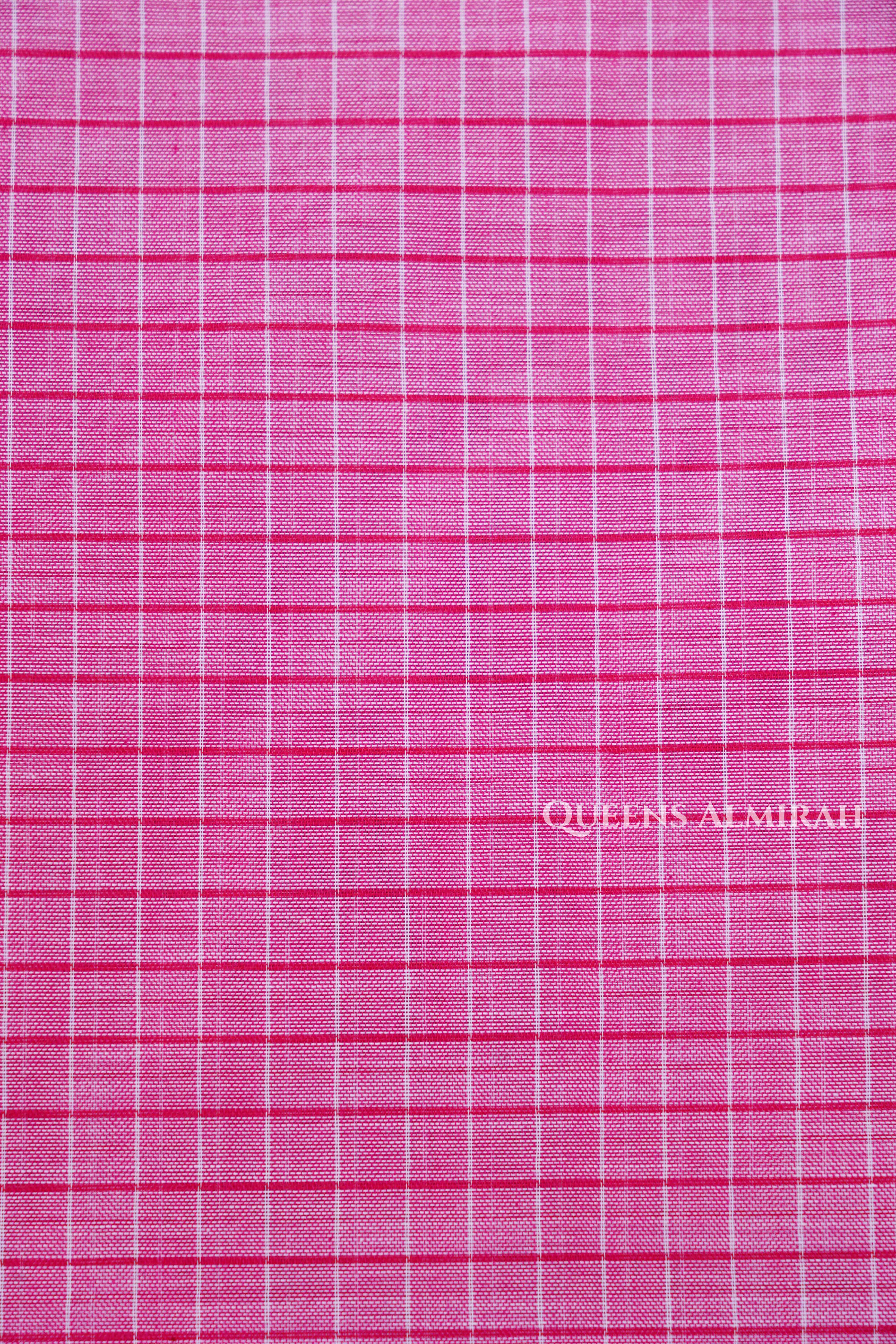 Cranberry Pink Narayanpet Cotton Saree
