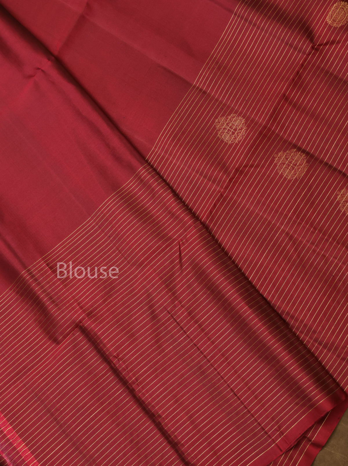 Dark Maroon Pure Soft Silk Saree