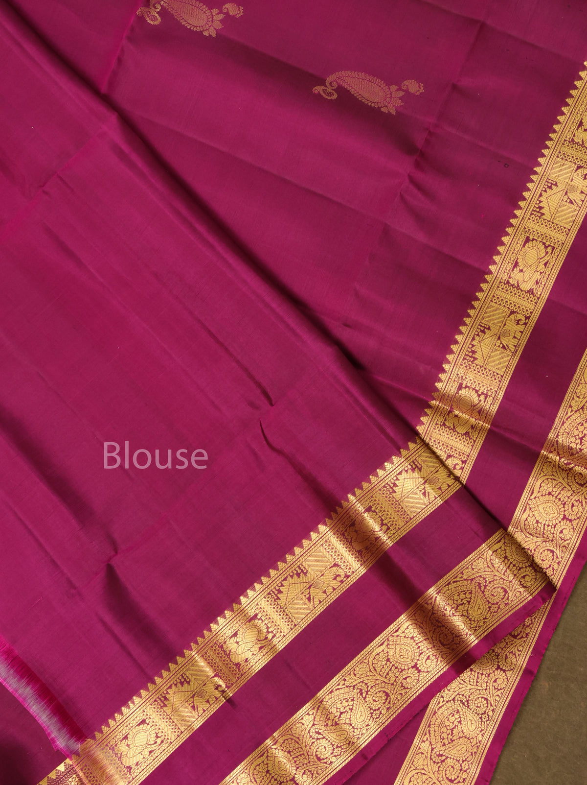 Purple Pure Soft Silk Saree