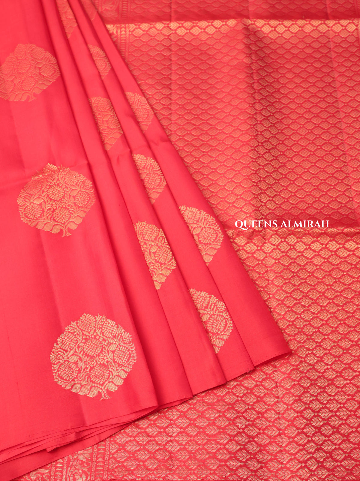 Red Pure Soft Silk Saree