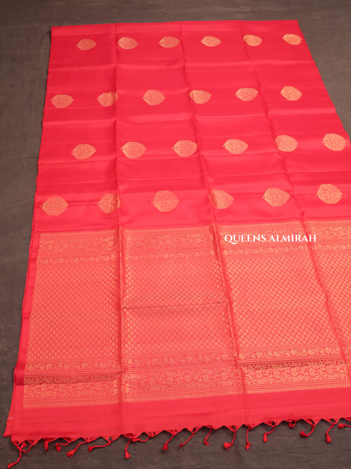 Red Pure Soft Silk Saree