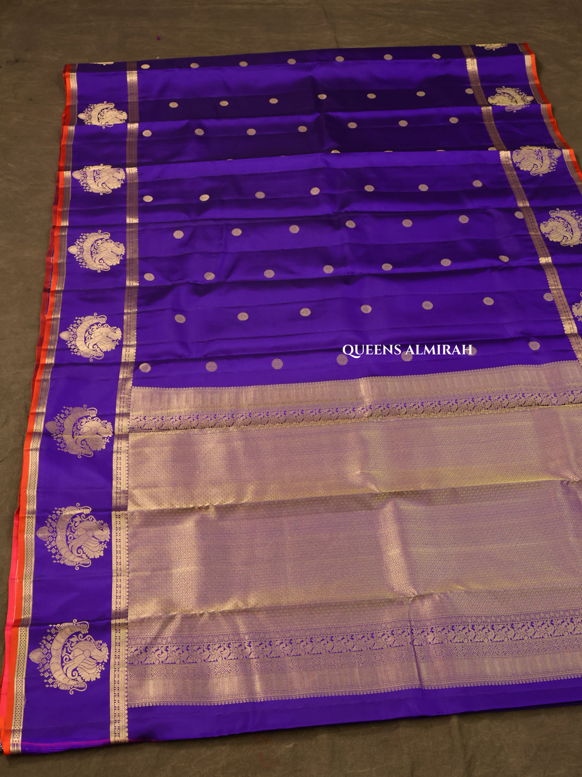 Violet Pure Kanchivaram Silk Saree
