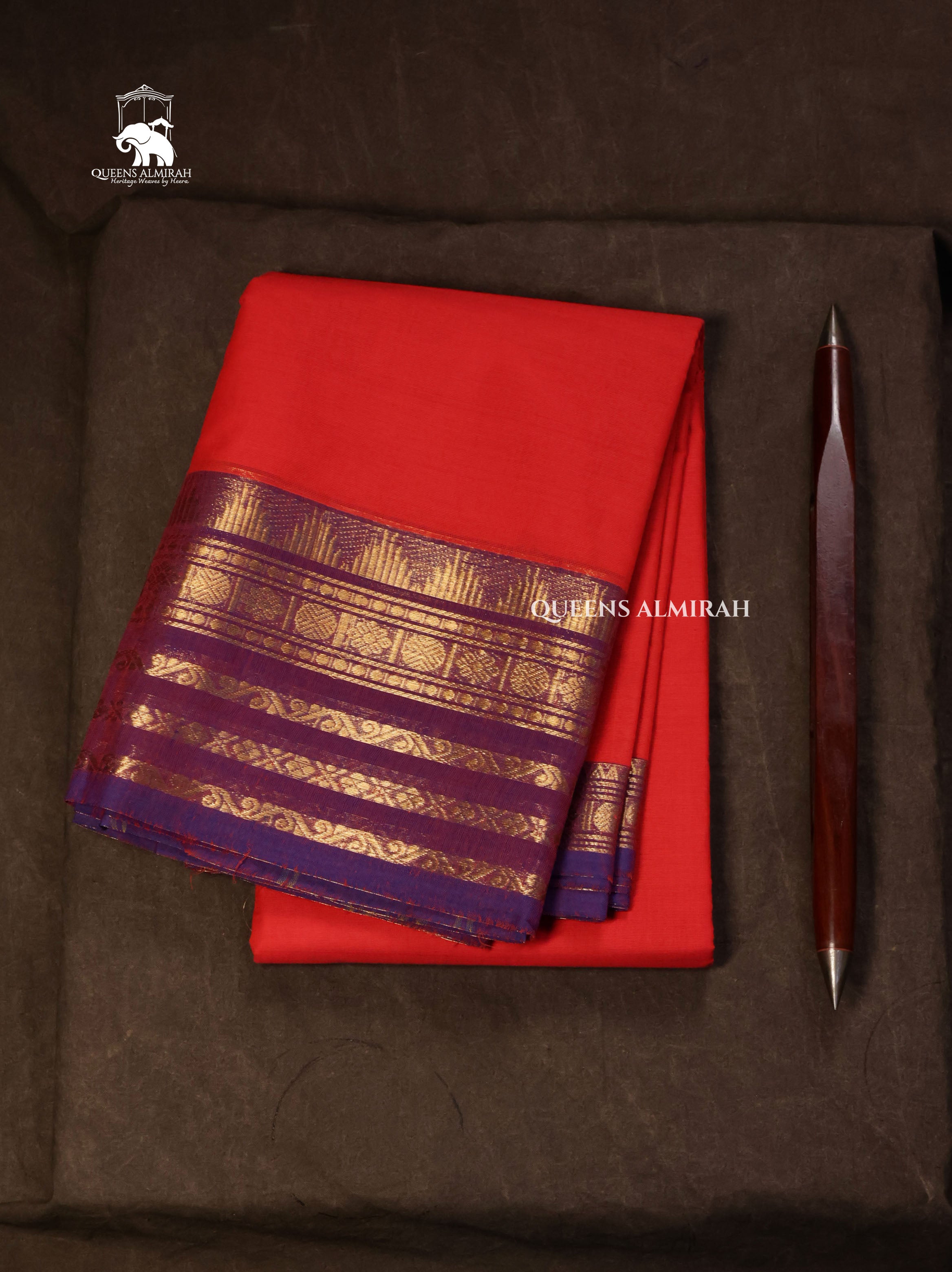 Pink With Purple Kanchi Cotton Saree