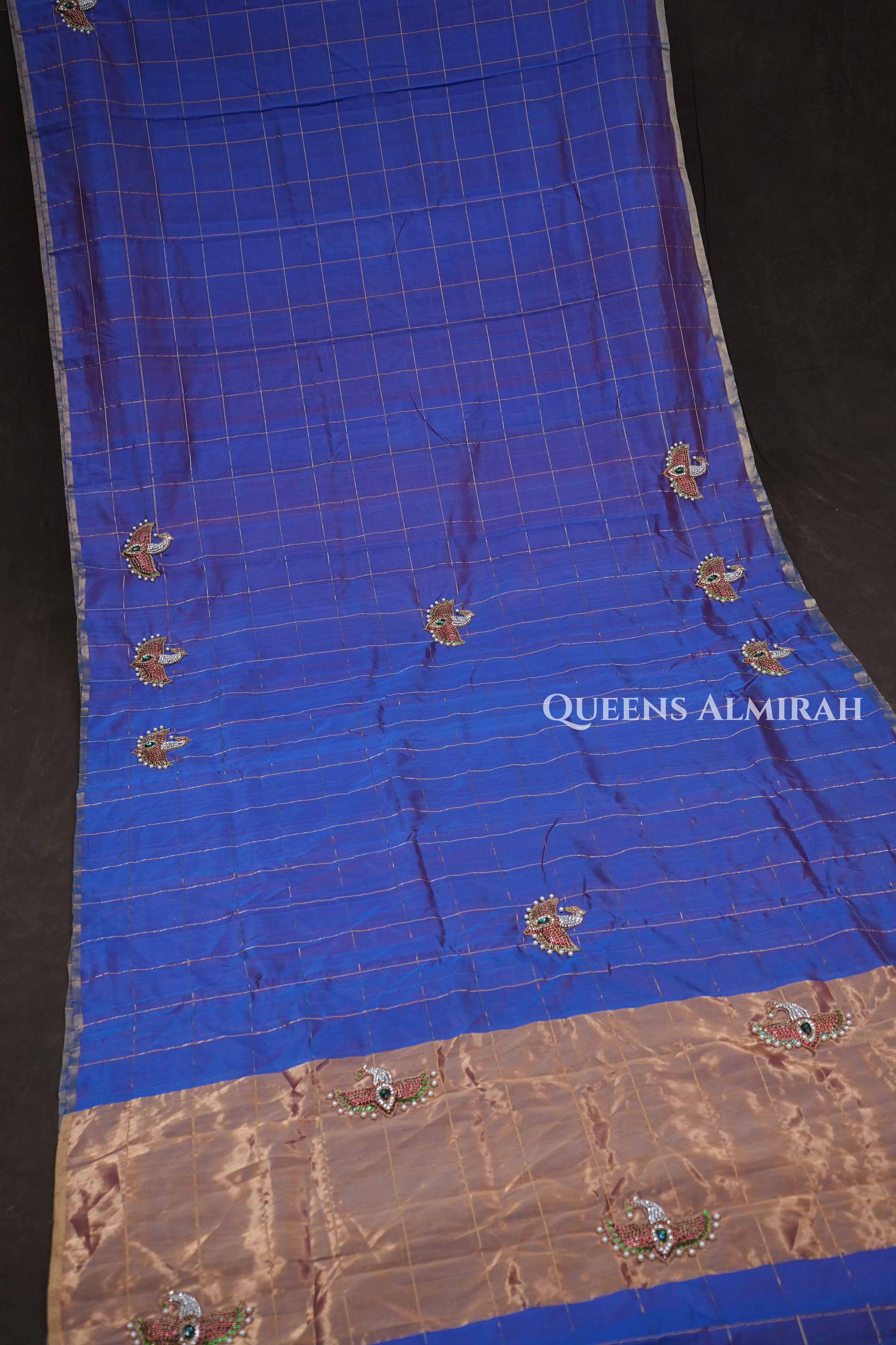 Maya Pakshi Designer Pure Chanderi Silk Saree