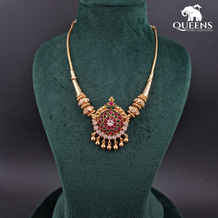 AADHINI KEMP NECKLACE - Queens Jewel Emporium