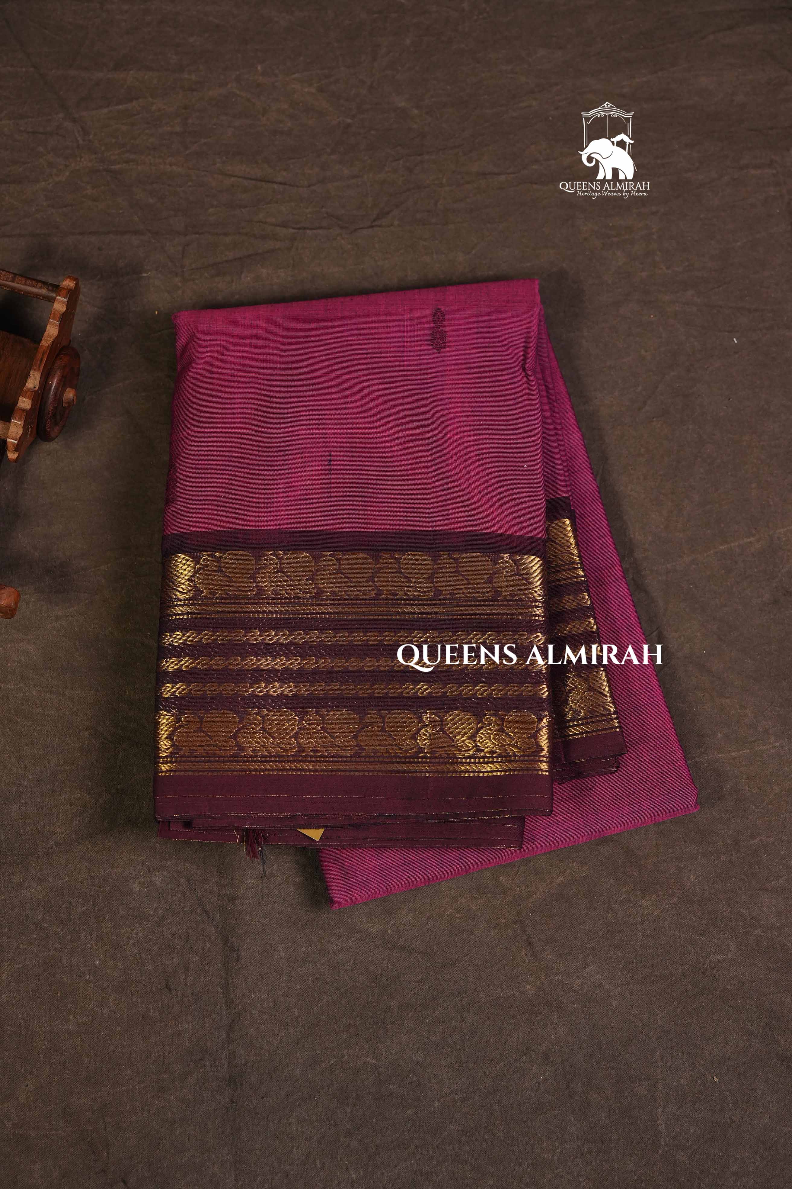 Onion Pink Kanchi Cotton Saree