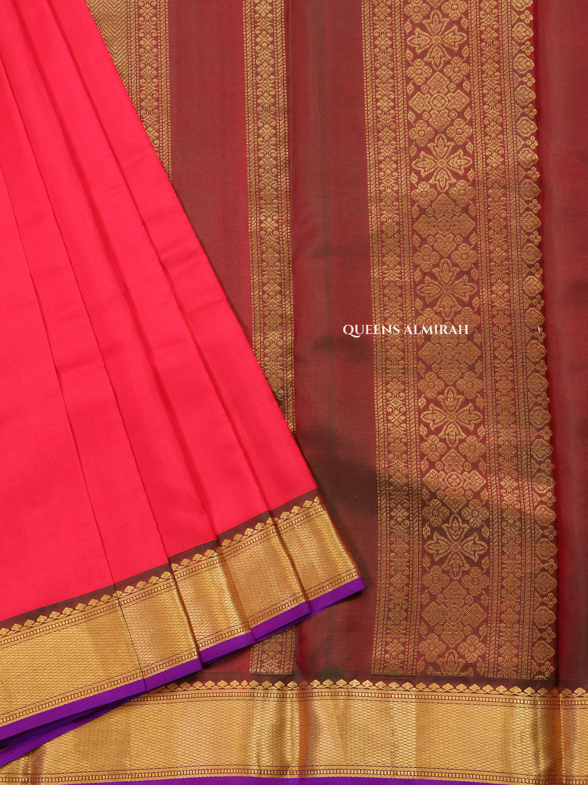 Pink Pure Kanchivaram Silk Saree