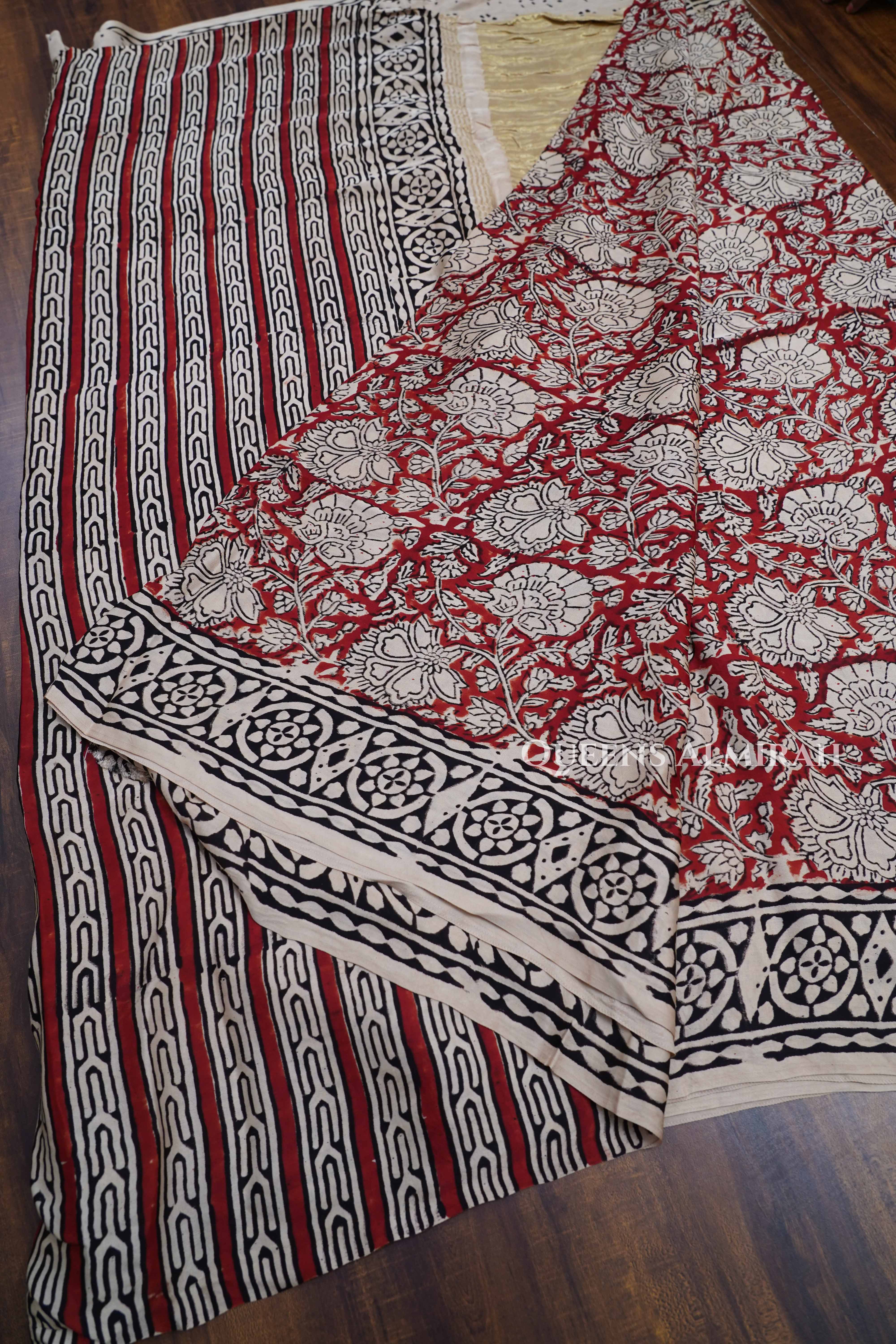 Maroon Modal Silk Saree