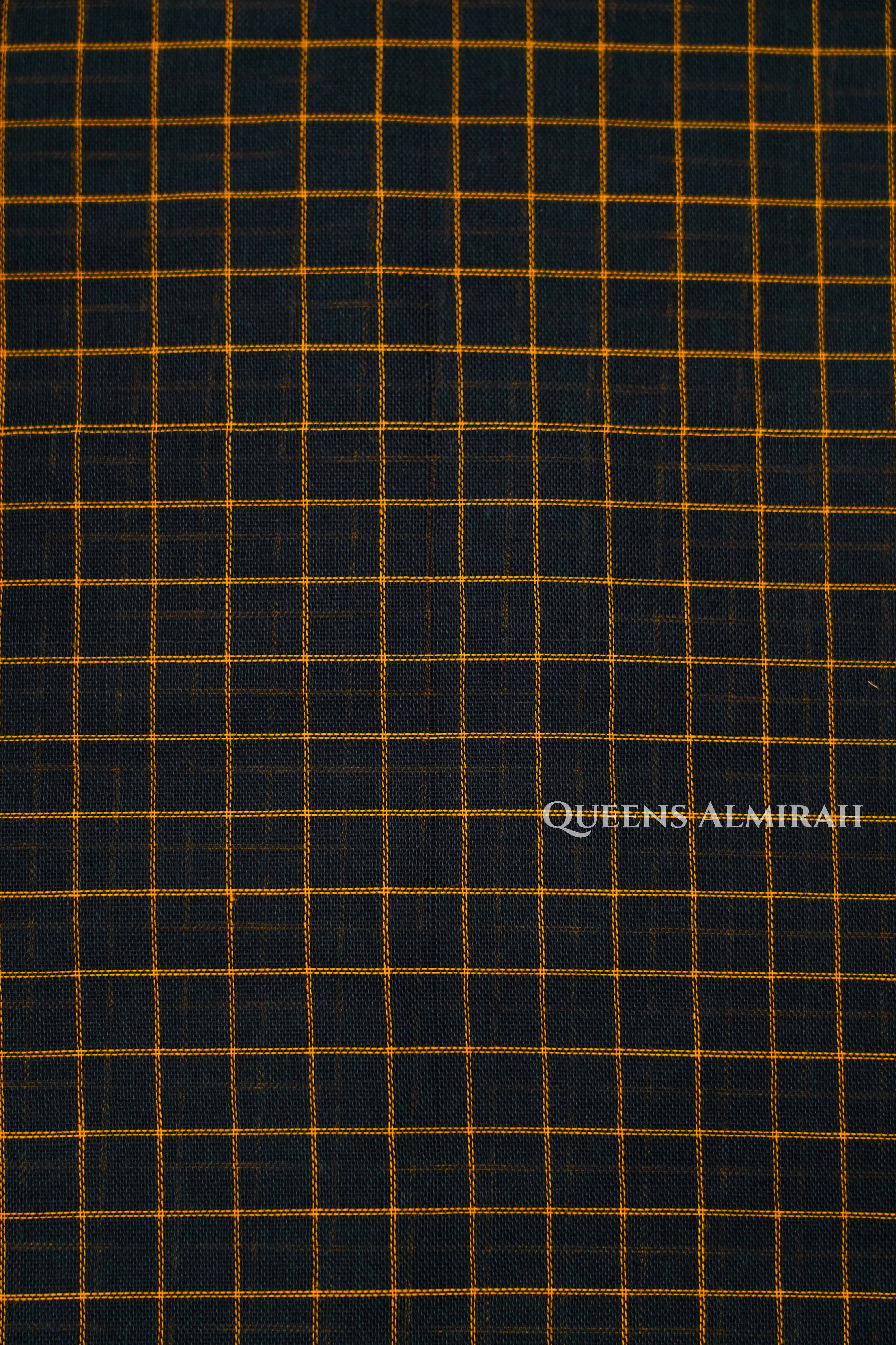 Black Narayanpet Cotton Saree
