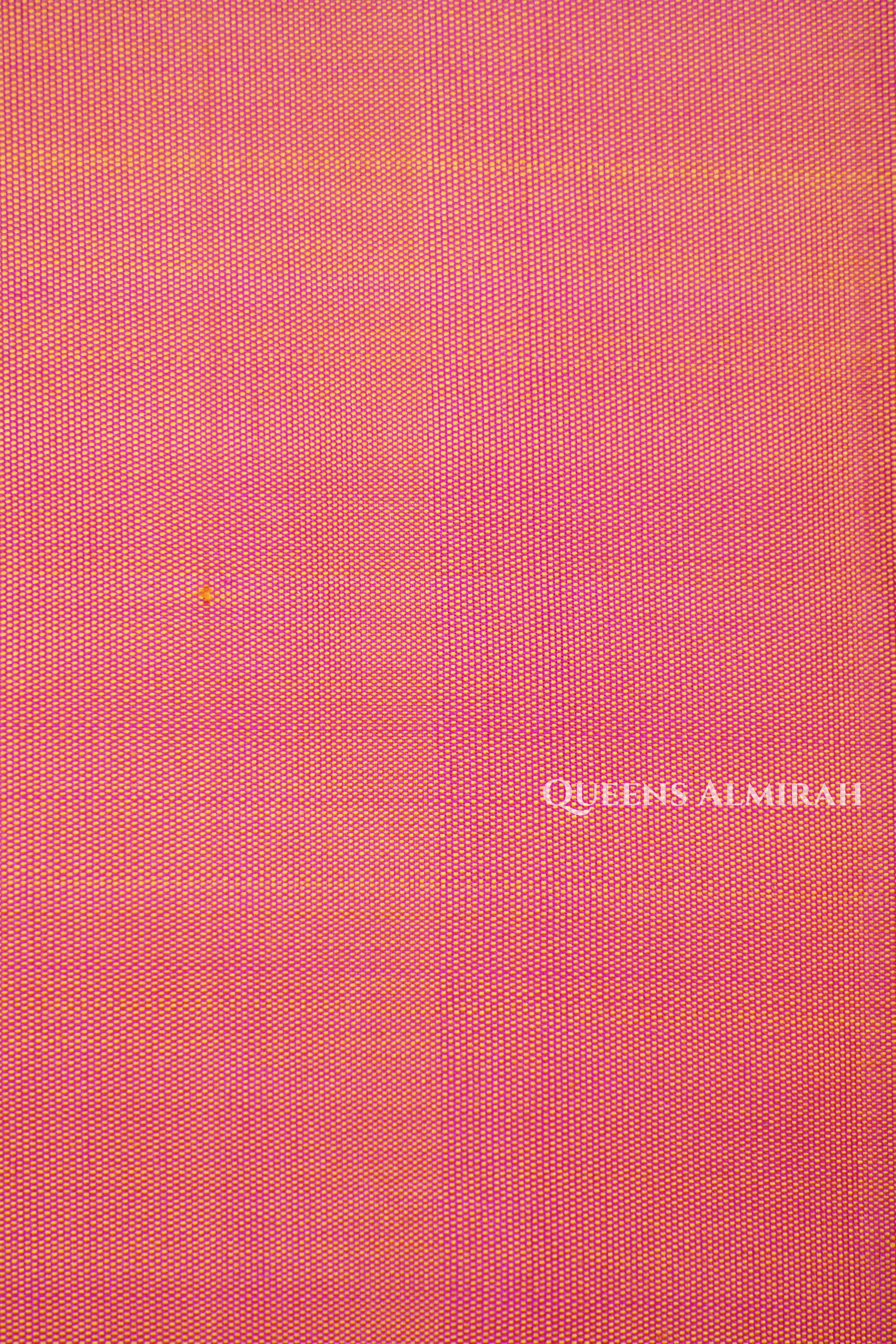 Peach Orange Pure Kanchivaram Silk Saree