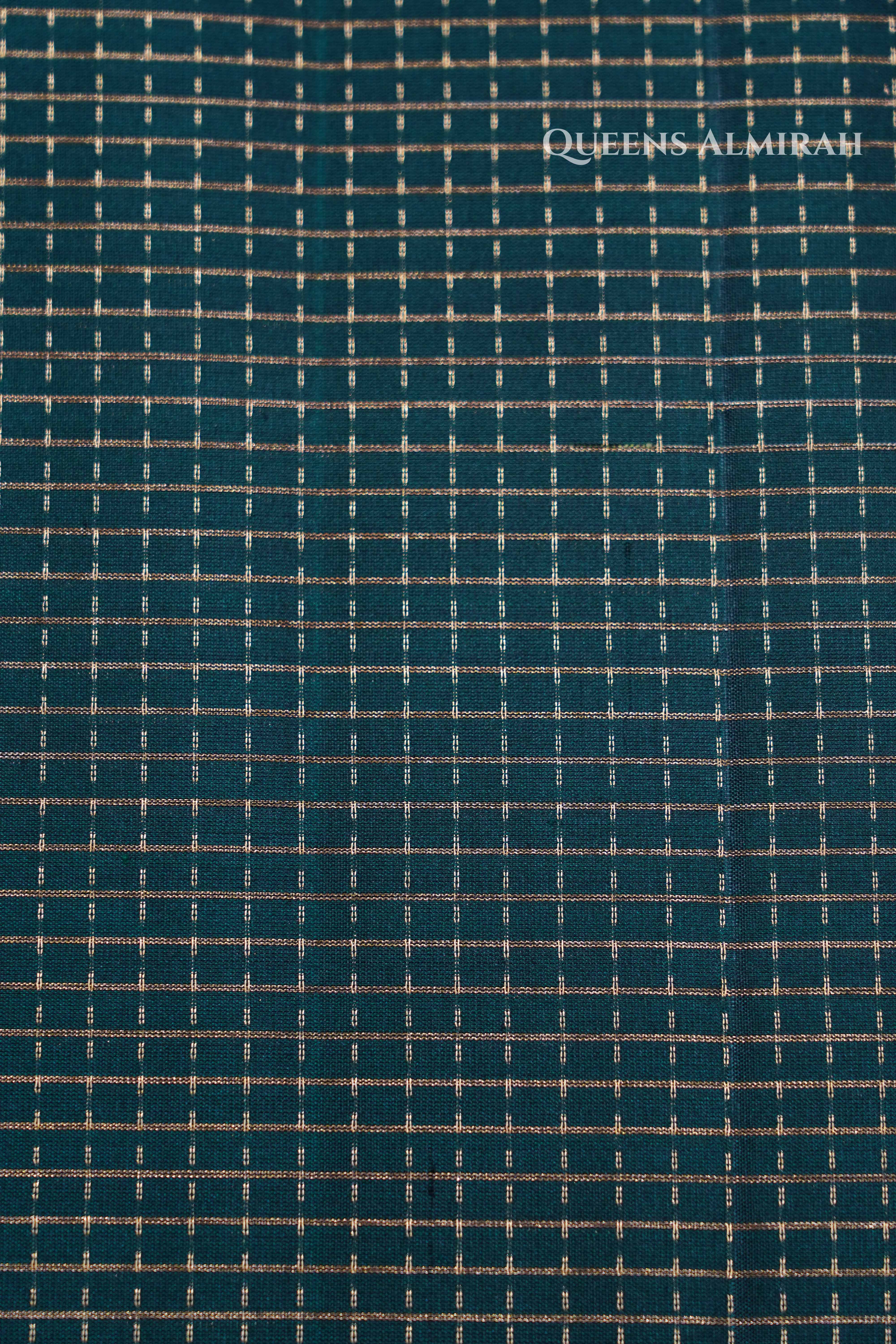 Dark Green With Purple  Pure Soft Silk Saree