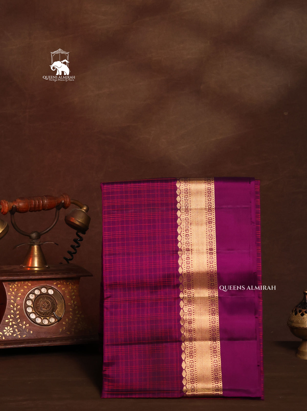 Purple Pure Soft Silk Saree