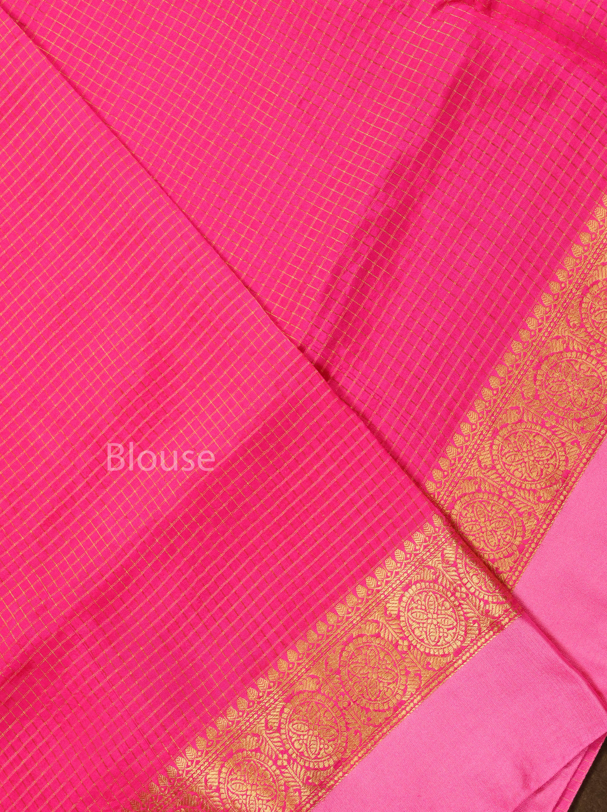 Pink Maheshwari Silk Saree