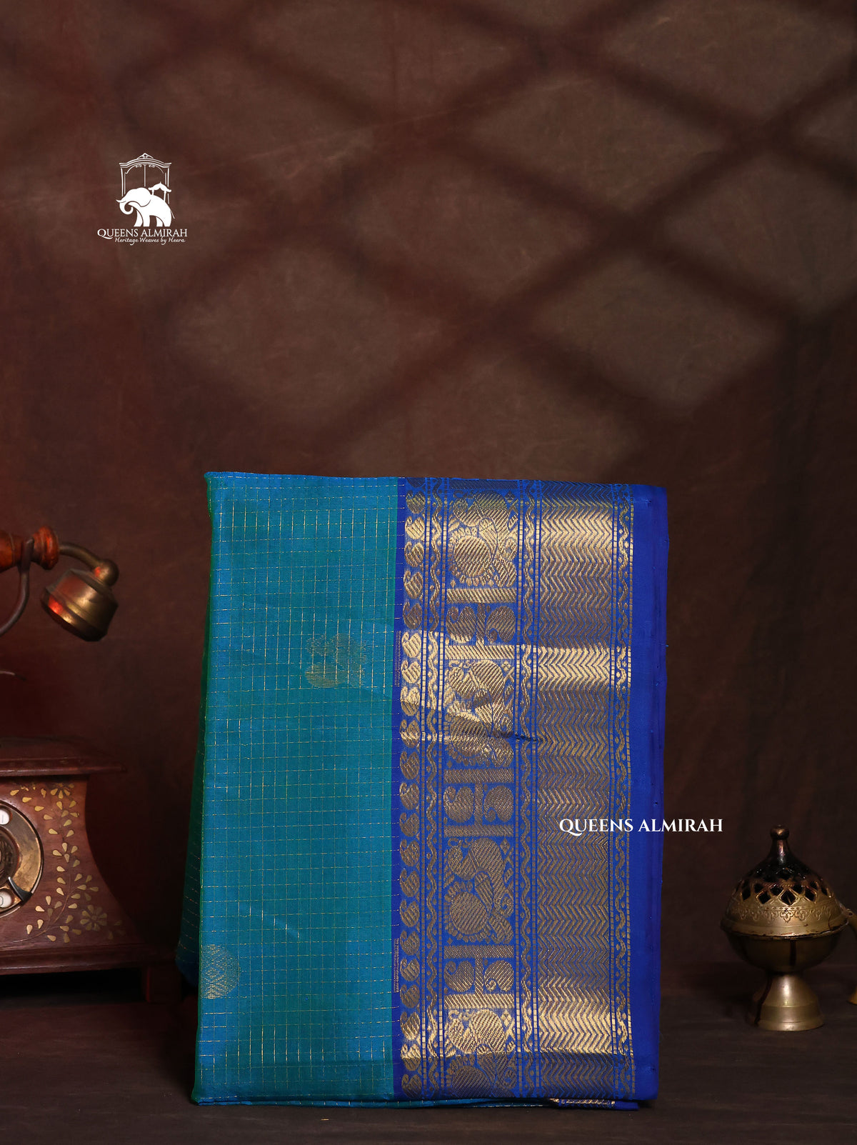 Blue  Pure Silk Cotton Saree