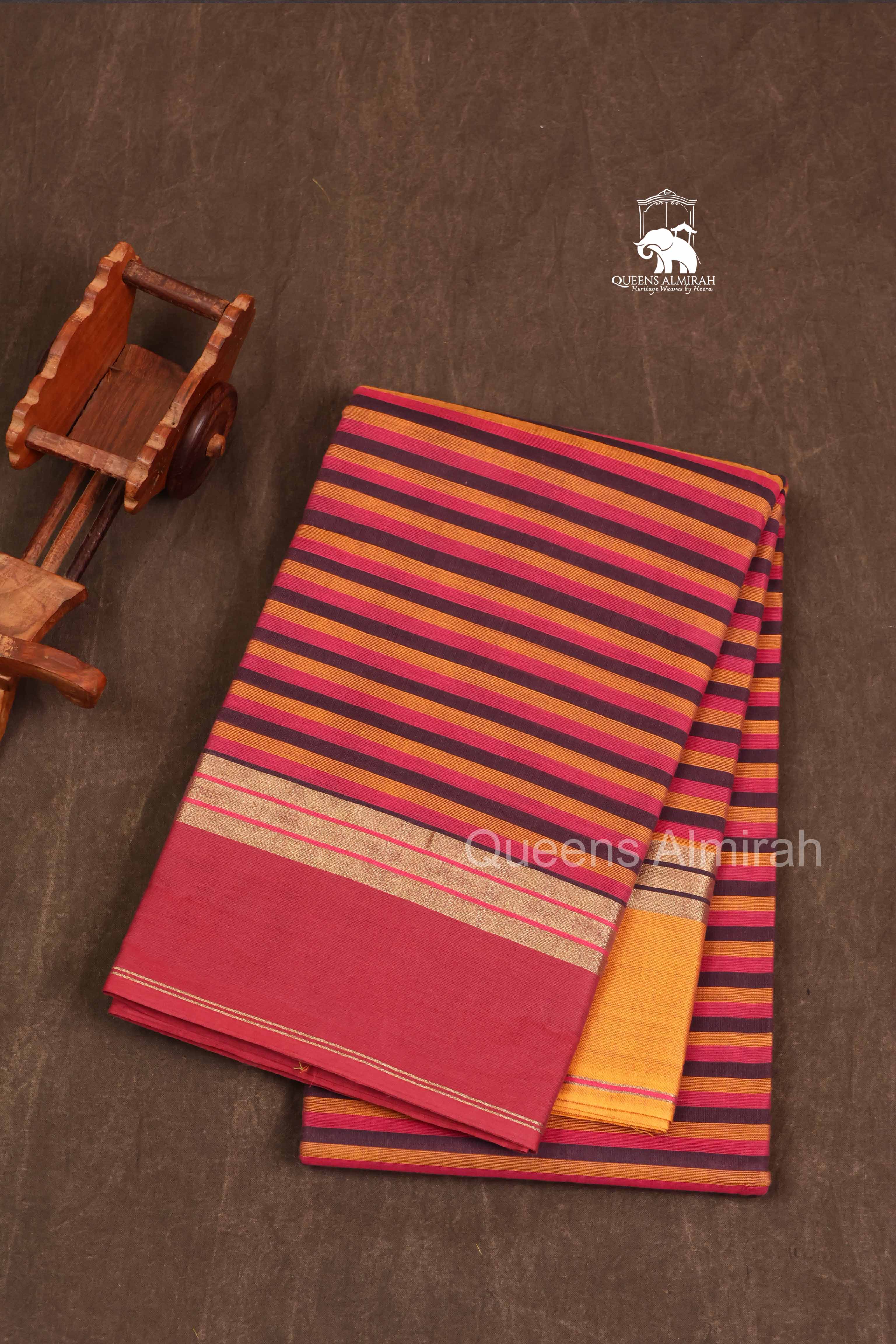 Multicolor Chettinad Cotton Saree