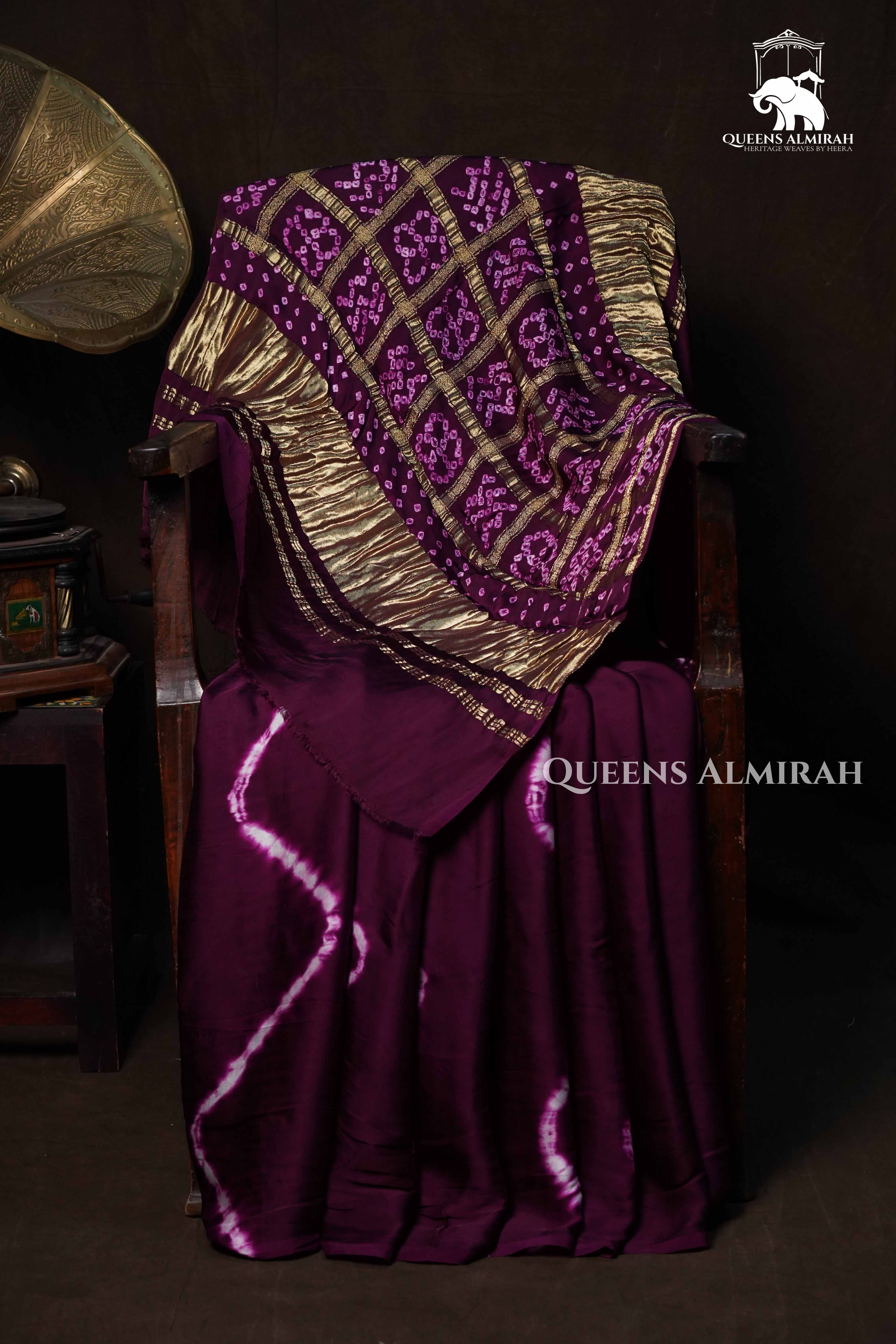 Purple Modal Silk Saree