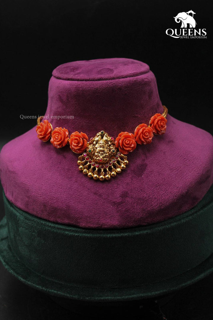 DHVARA CORAL CHOKER - Queens Jewel Emporium