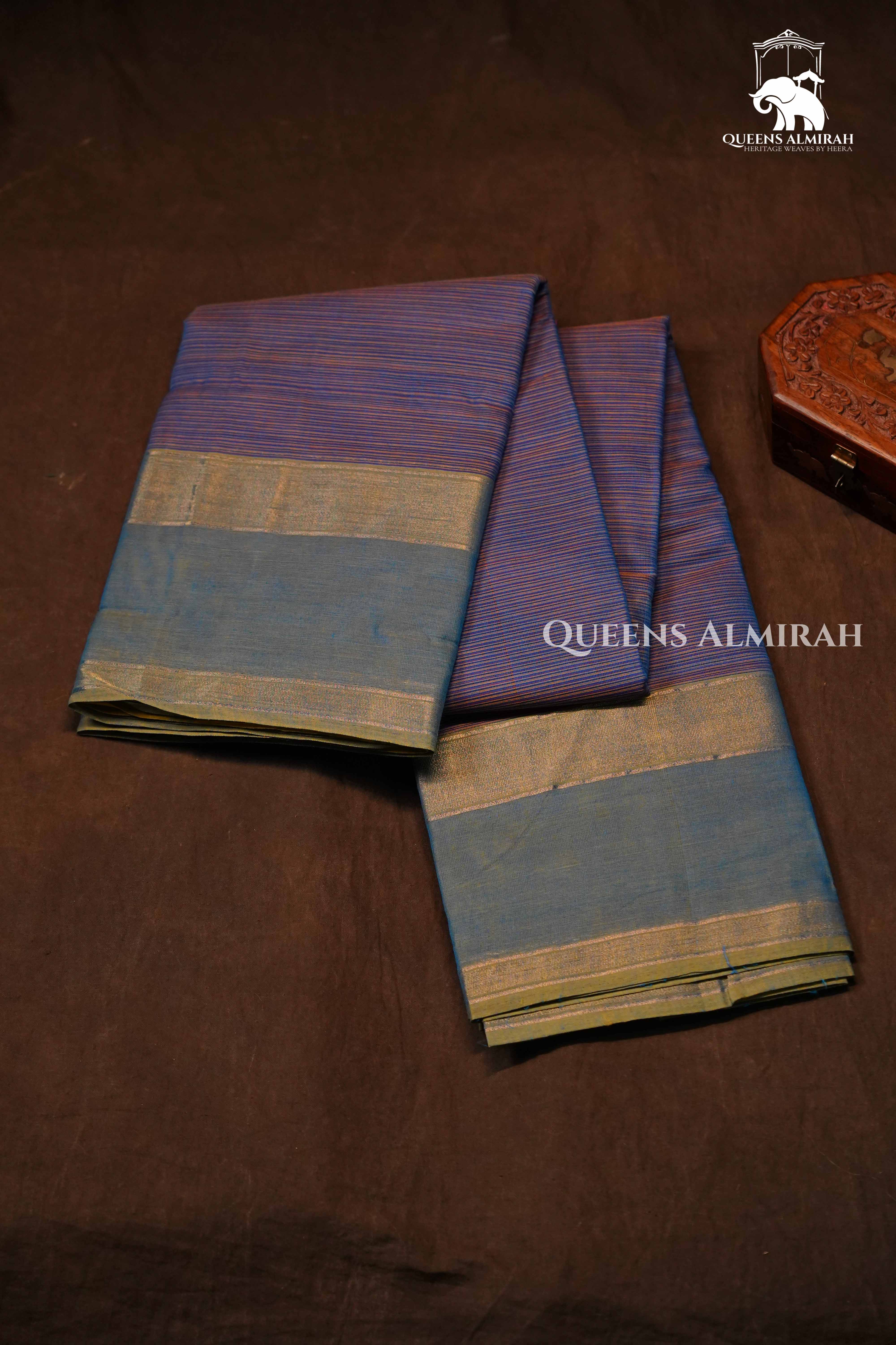 Lavender Purple Chettinad Cotton Saree
