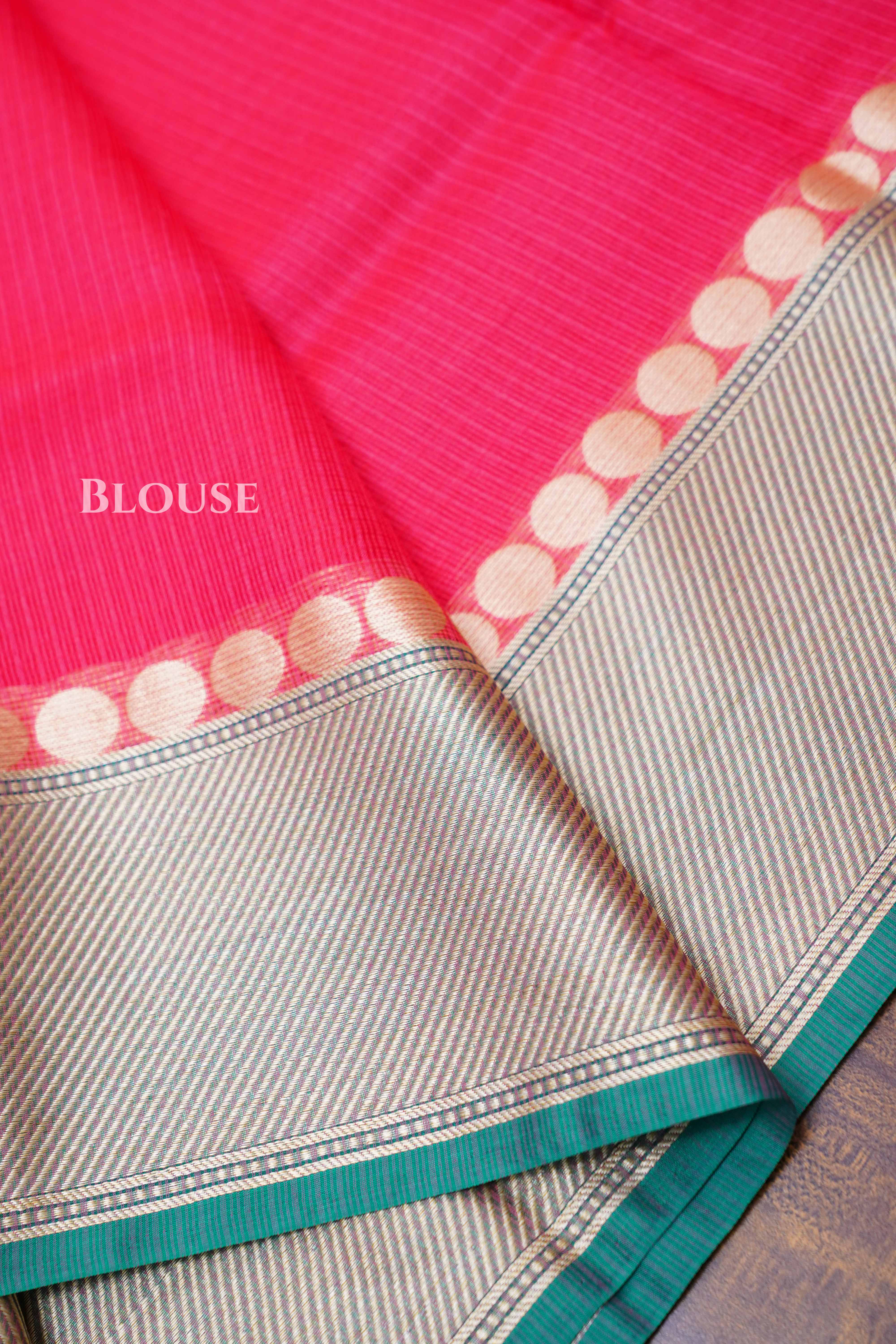 Red Pure Kota Silk Saree