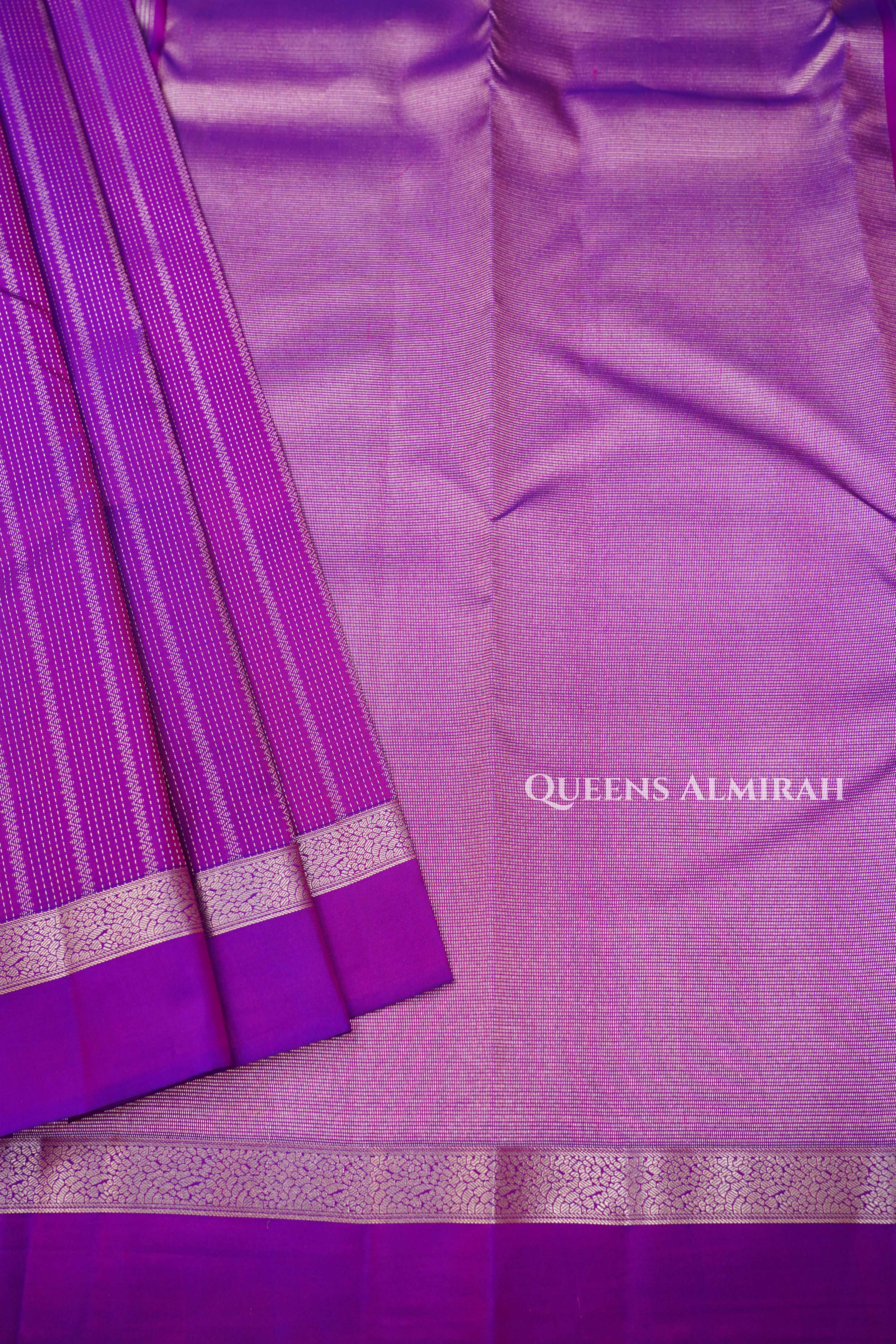 Purple Pure Kanchivaram Silk Saree