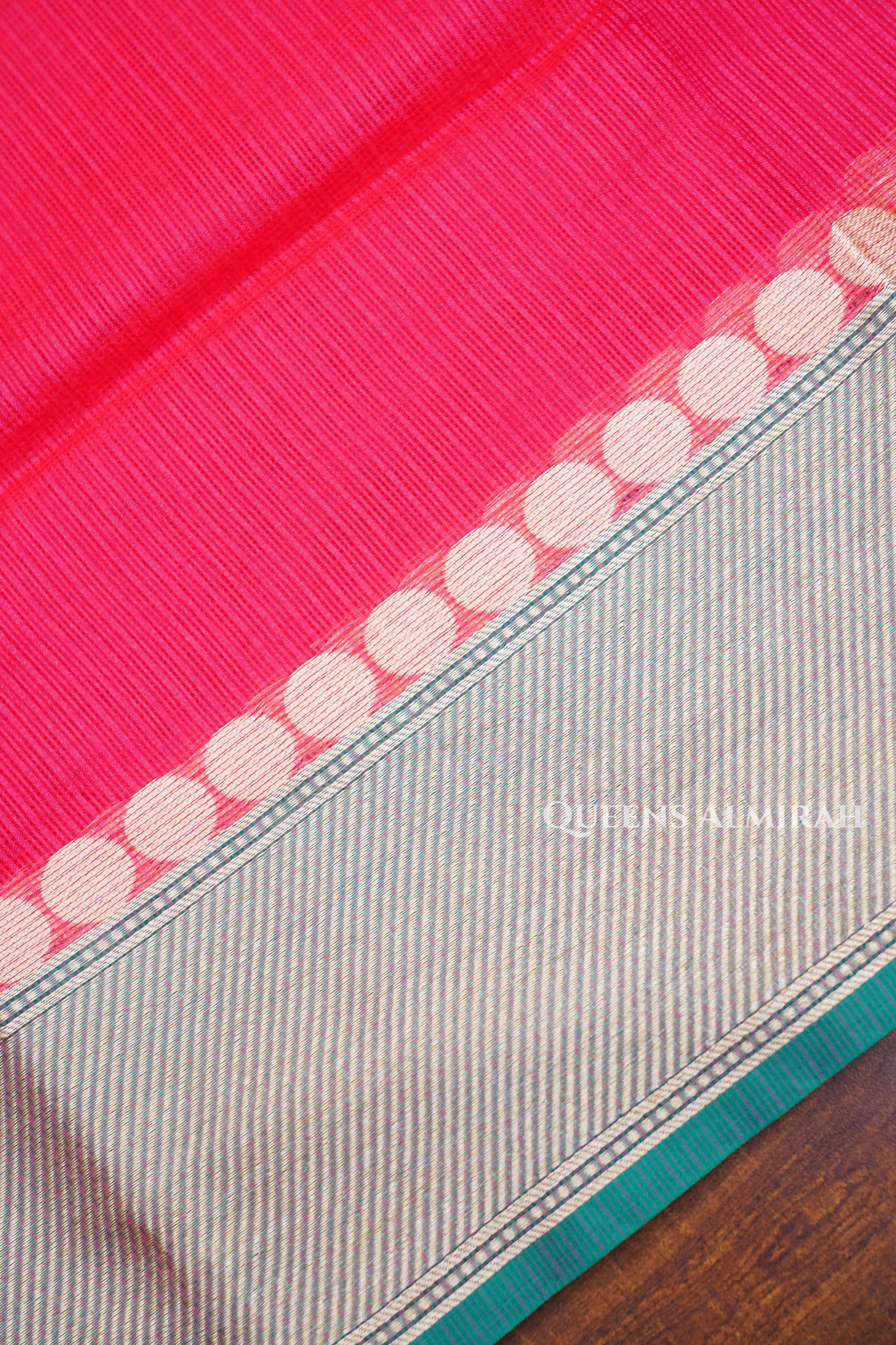Red Pure Kota Silk Saree
