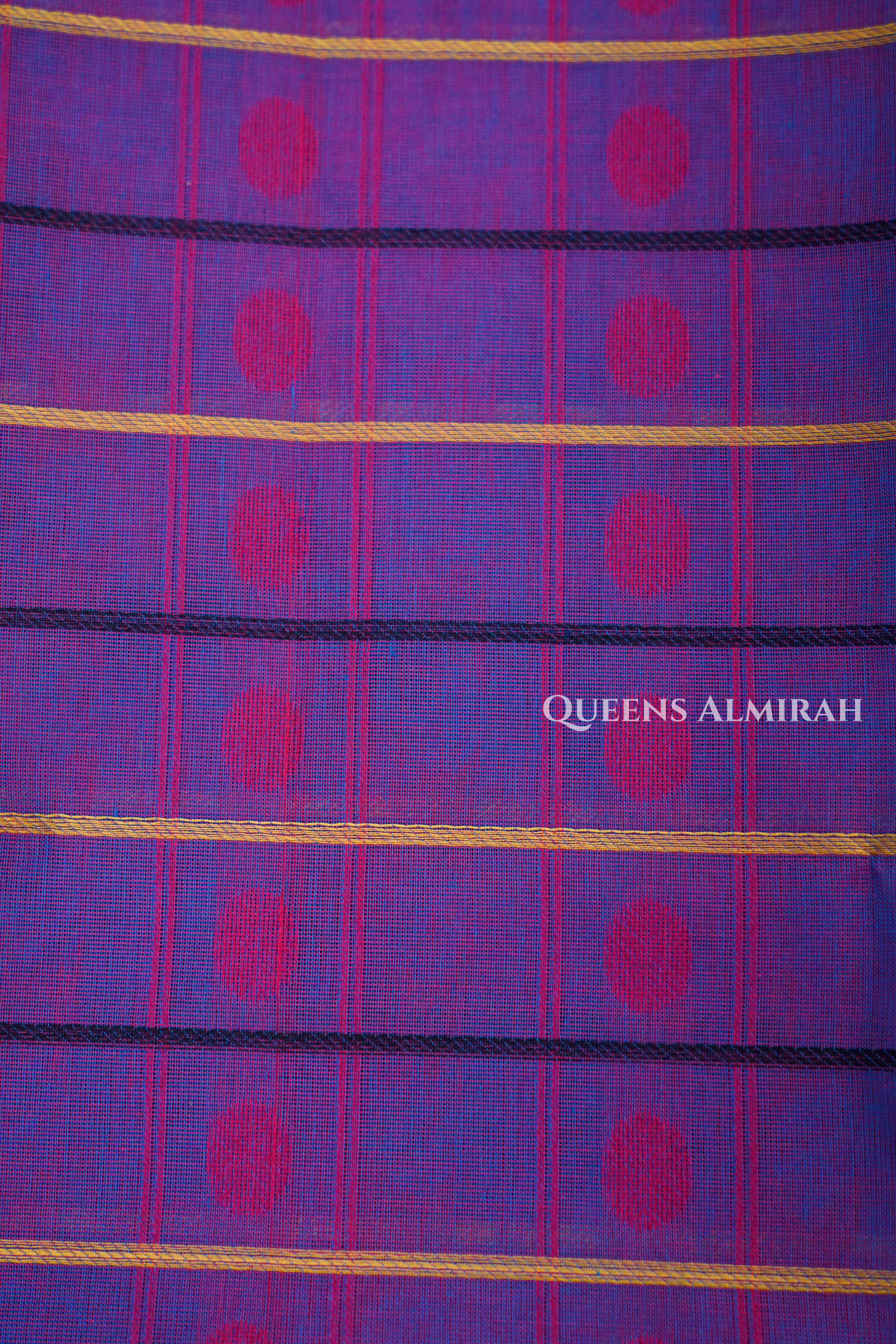 Warm Purple Chettinad Cotton Saree