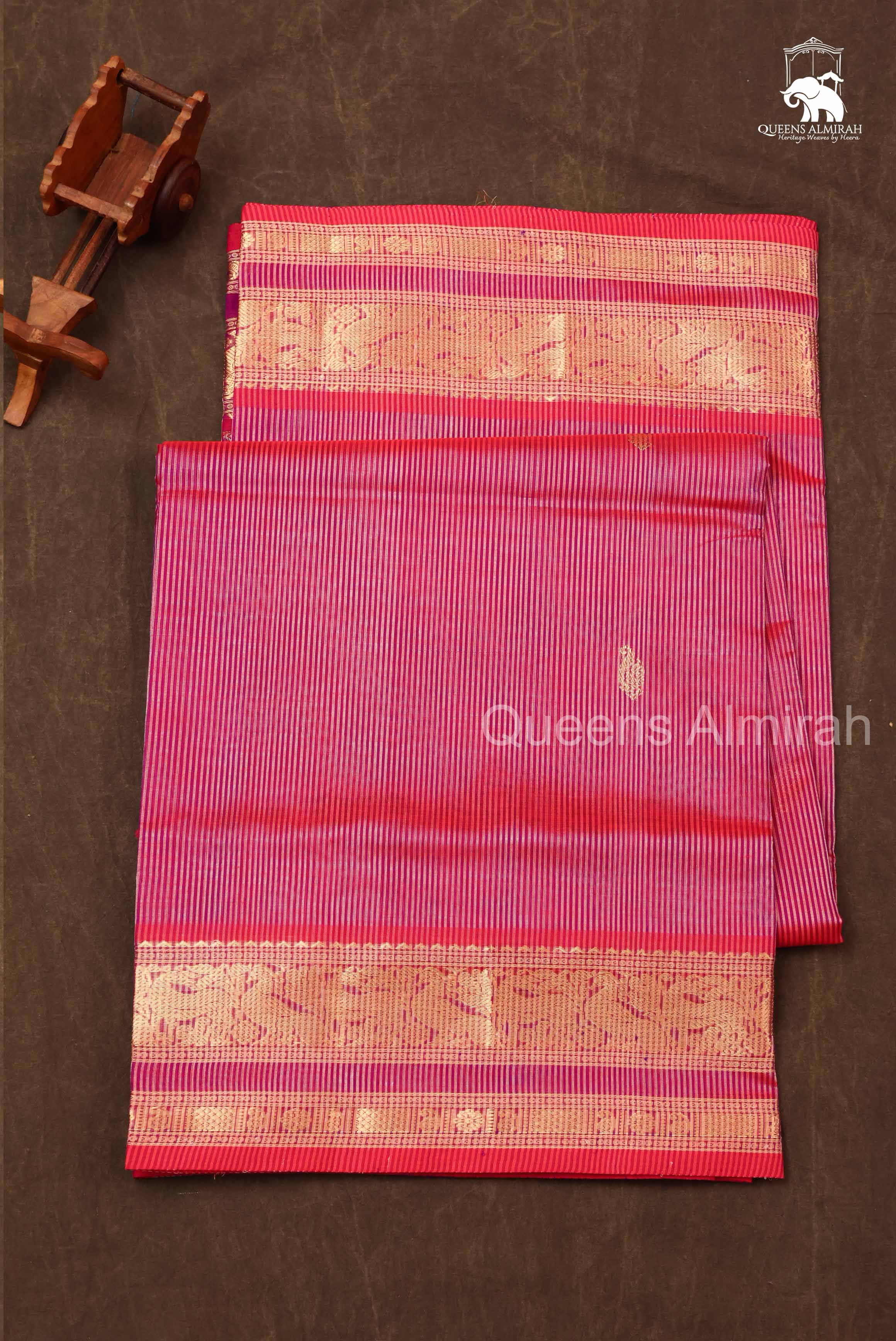 Dusky Rose Chettinad Silk Cotton Saree