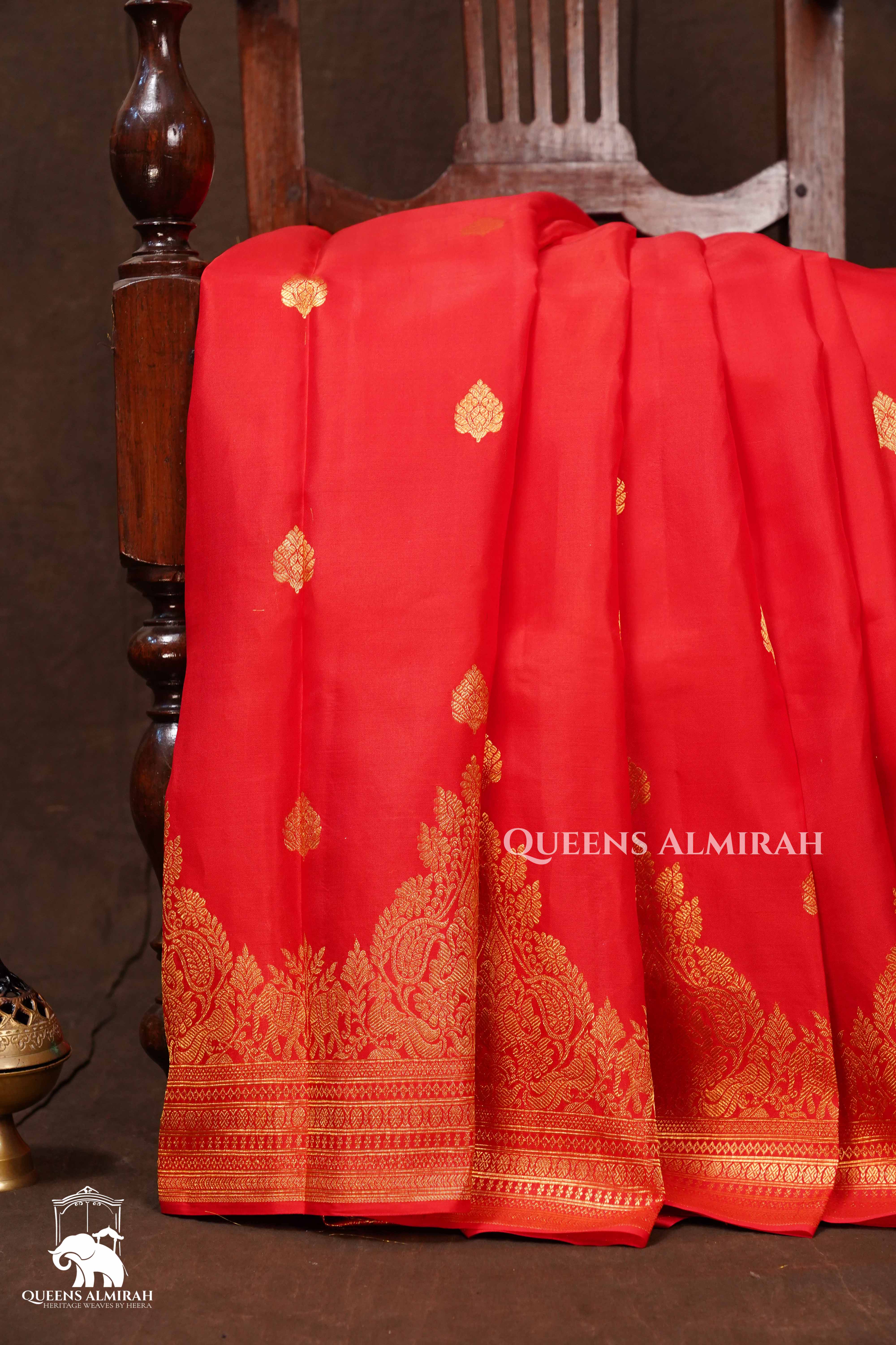 Red Pure Kanchivaram Silk Saree