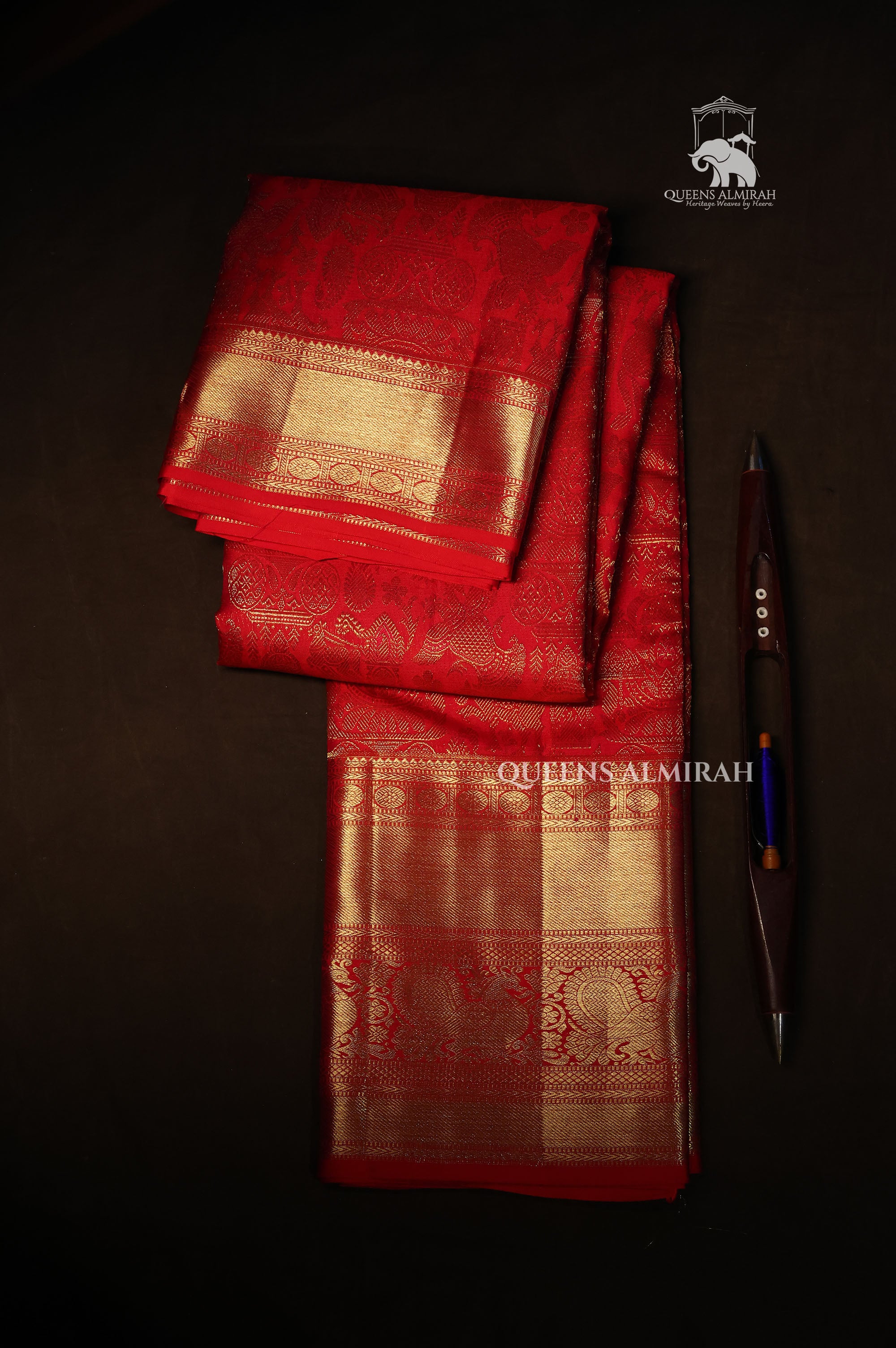 Red Pure Kanchivaram Silk Saree