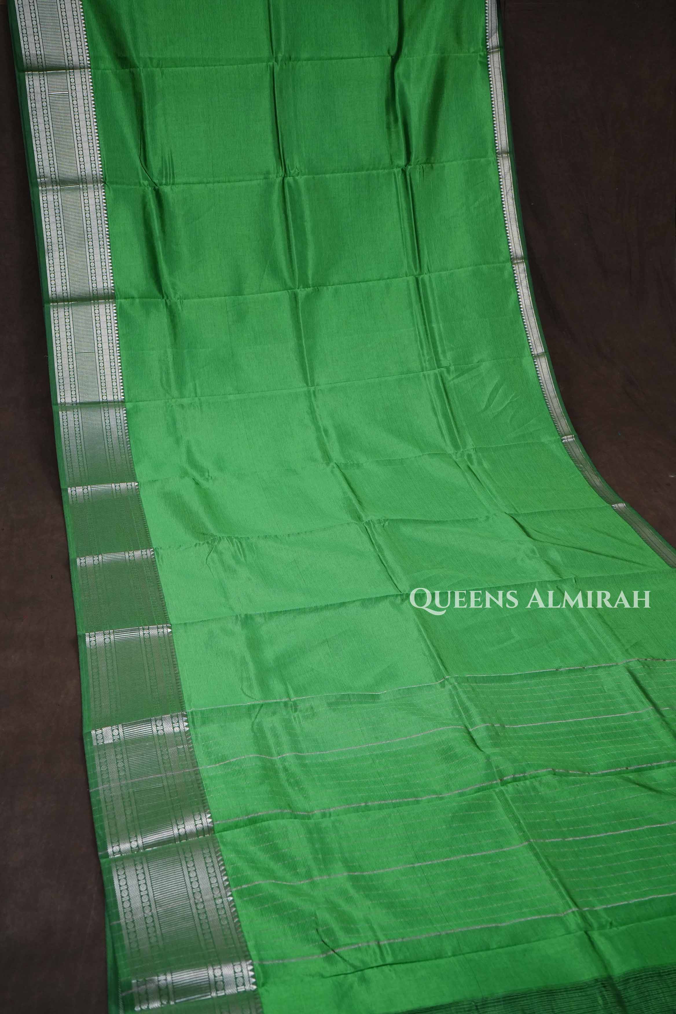 Green Mangalgiri Saree