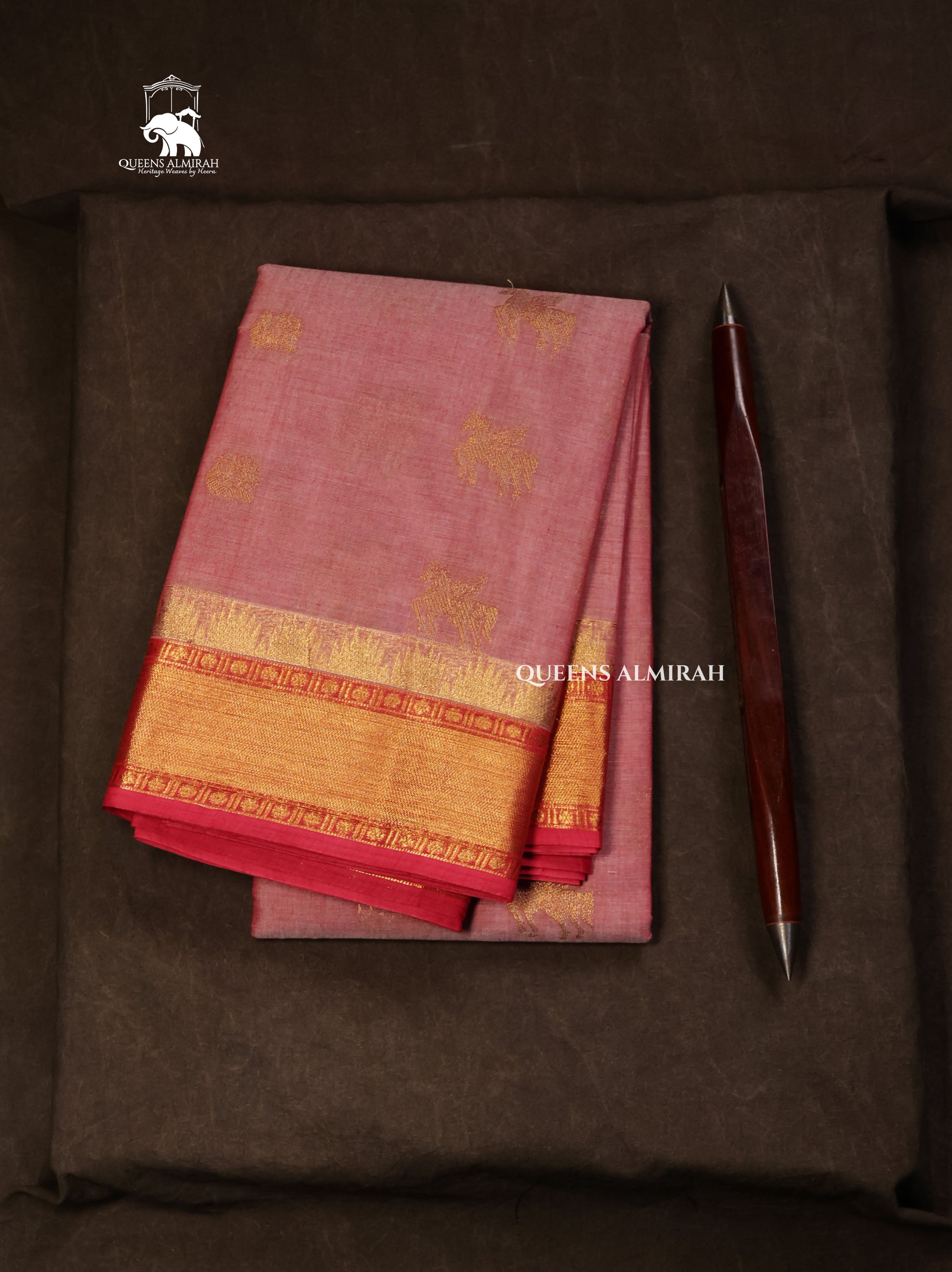 Lotus Pink Kanchi Cotton Saree