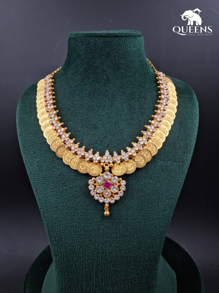 DHANALAKSHMI KASU NECKLACE - Queens Jewel Emporium